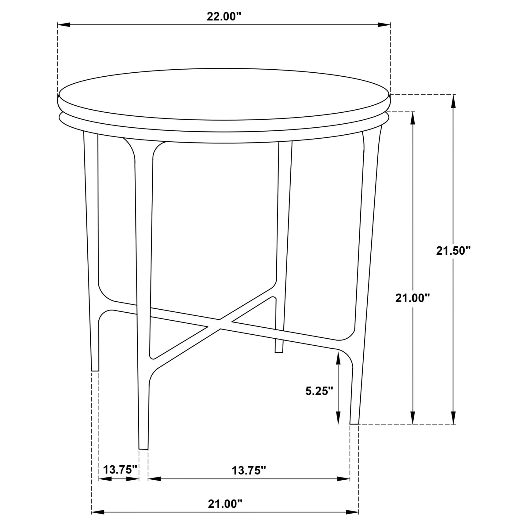 Hermas 3-piece Round Marble Coffee and End Table Set White - Tampa Furniture Outlet