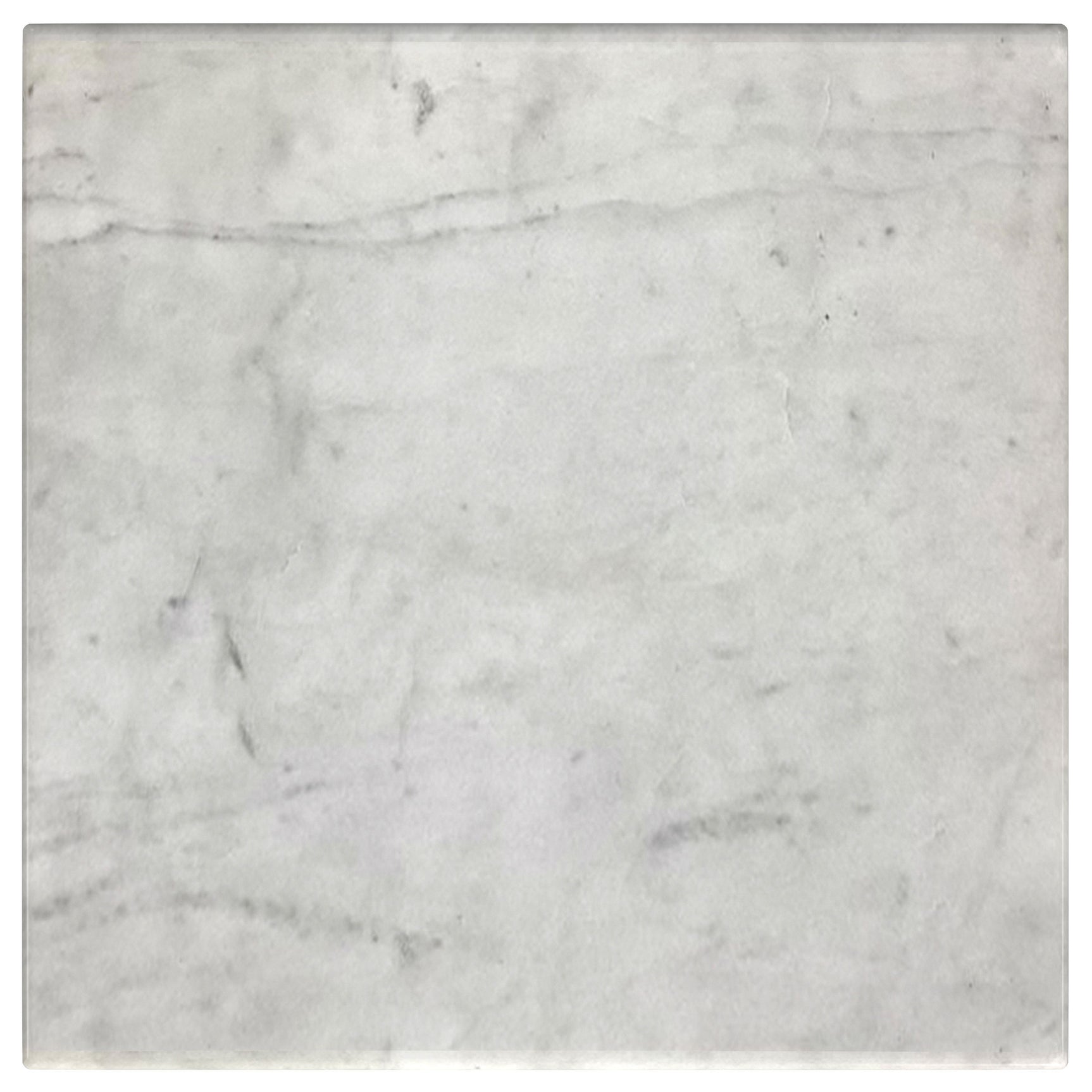 Ebby Square Genuine Marble Top Metal End Table White - Tampa Furniture Outlet