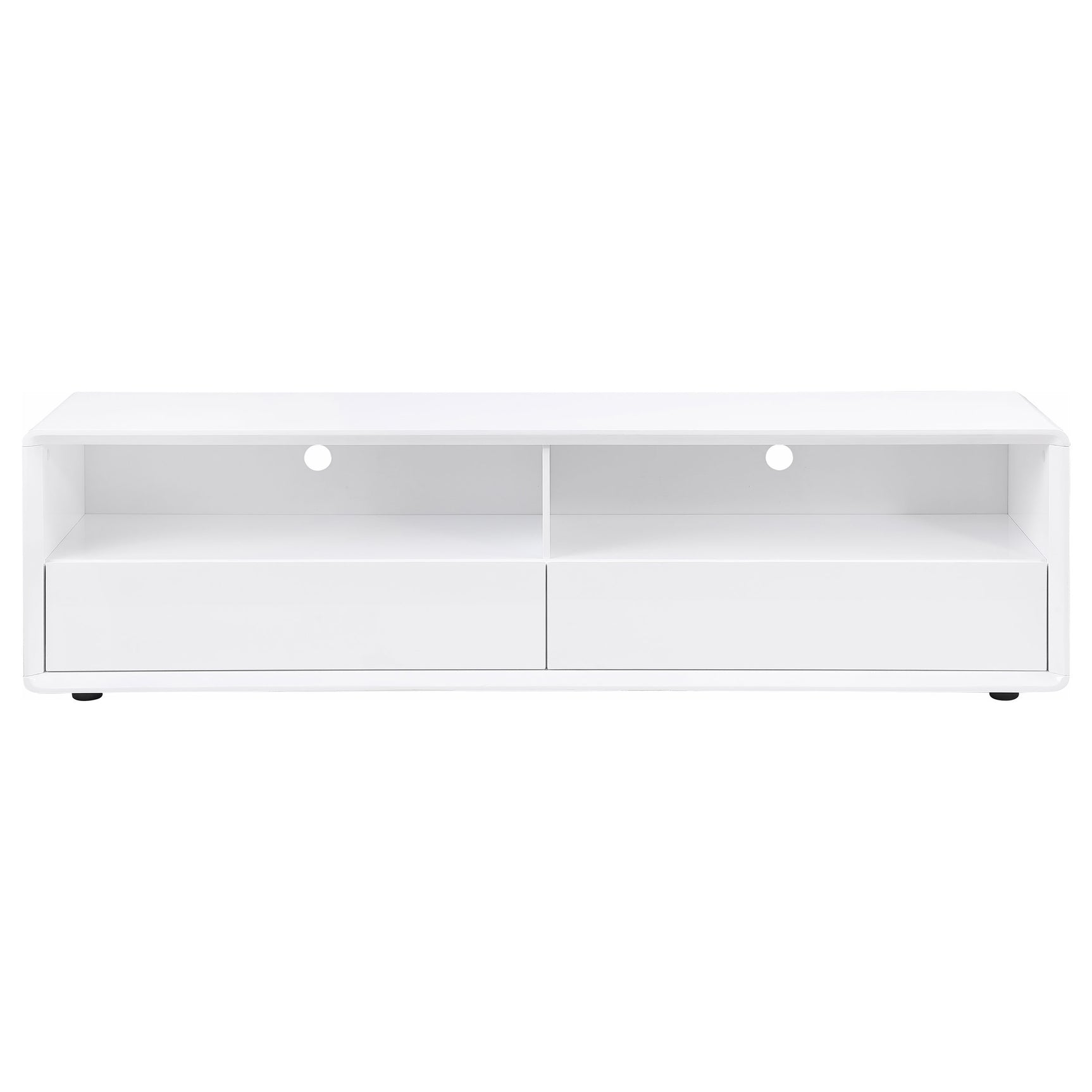 Ellice 71-inch TV Stand Media Console White - Tampa Furniture Outlet