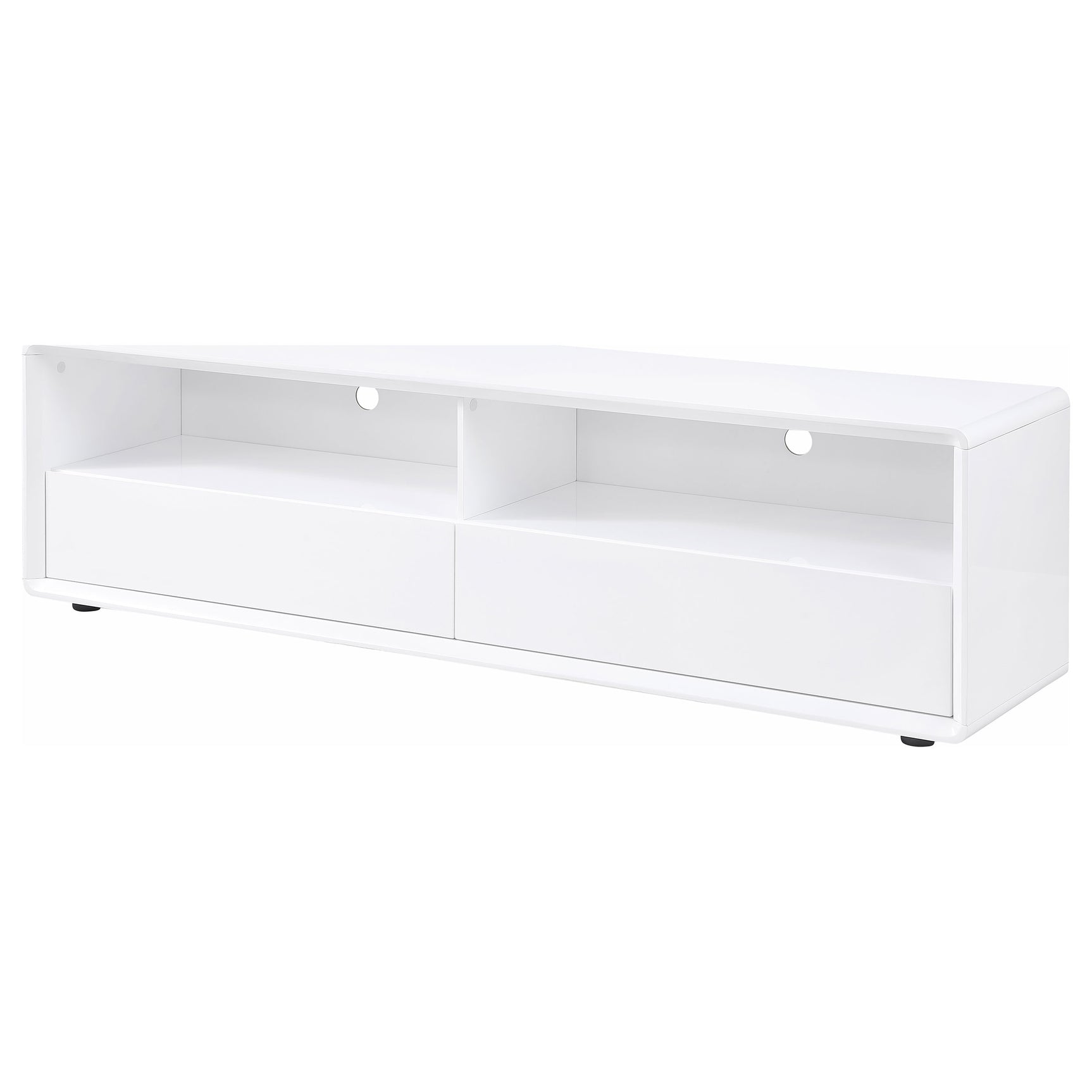 Ellice 71-inch TV Stand Media Console White - Tampa Furniture Outlet