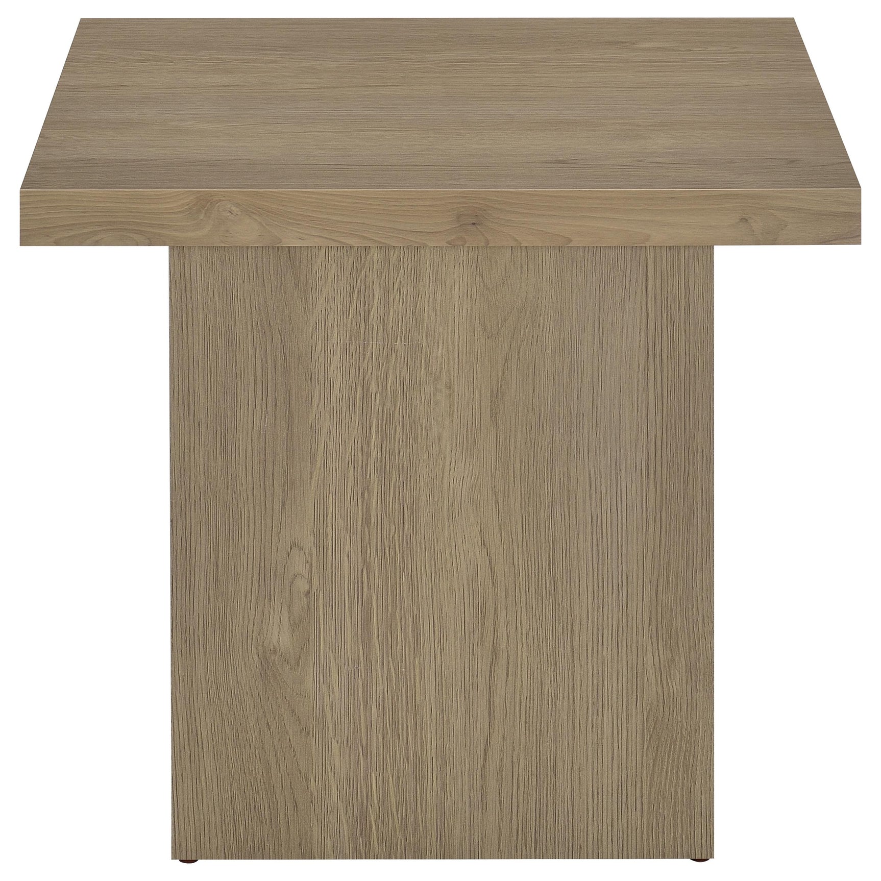 Devar 2-piece Square Cocktail Coffee End Table Set Latte