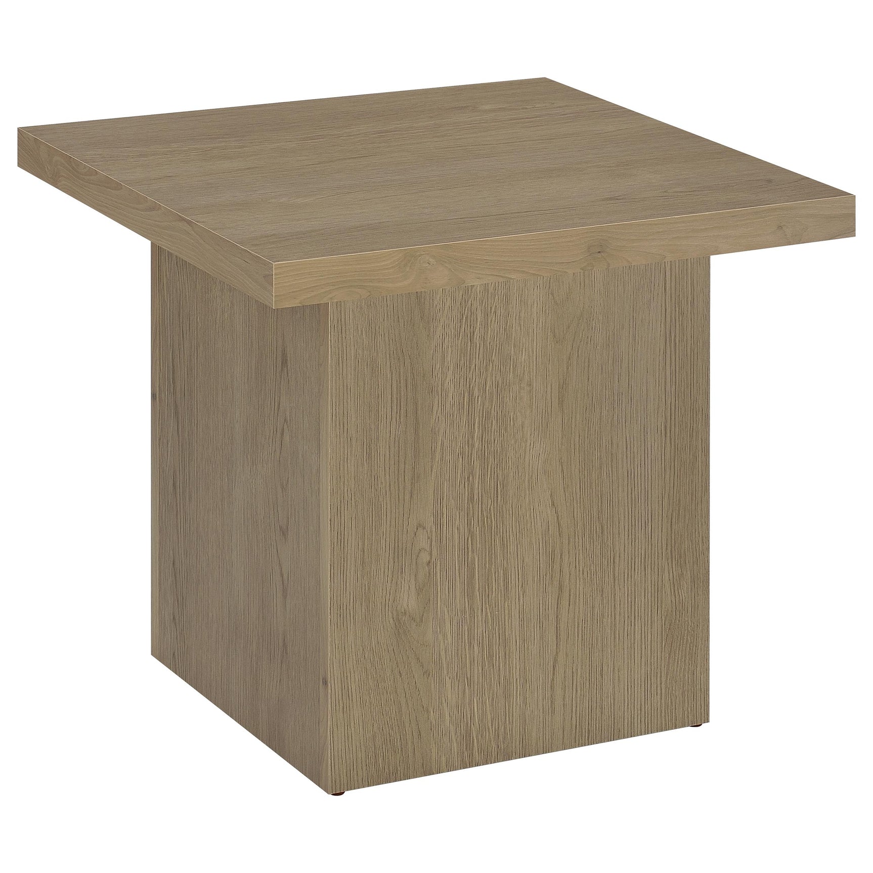 Devar 3-piece Square Cocktail Coffee End Table Set Latte