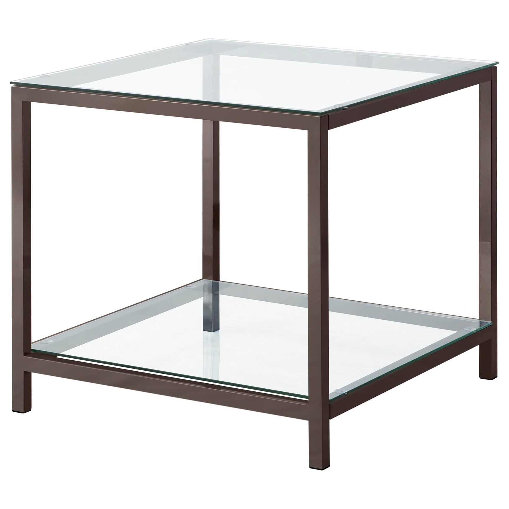 Trini 3-piece Coffee and End Table Set Black Nickel - Tampa Furniture Outlet