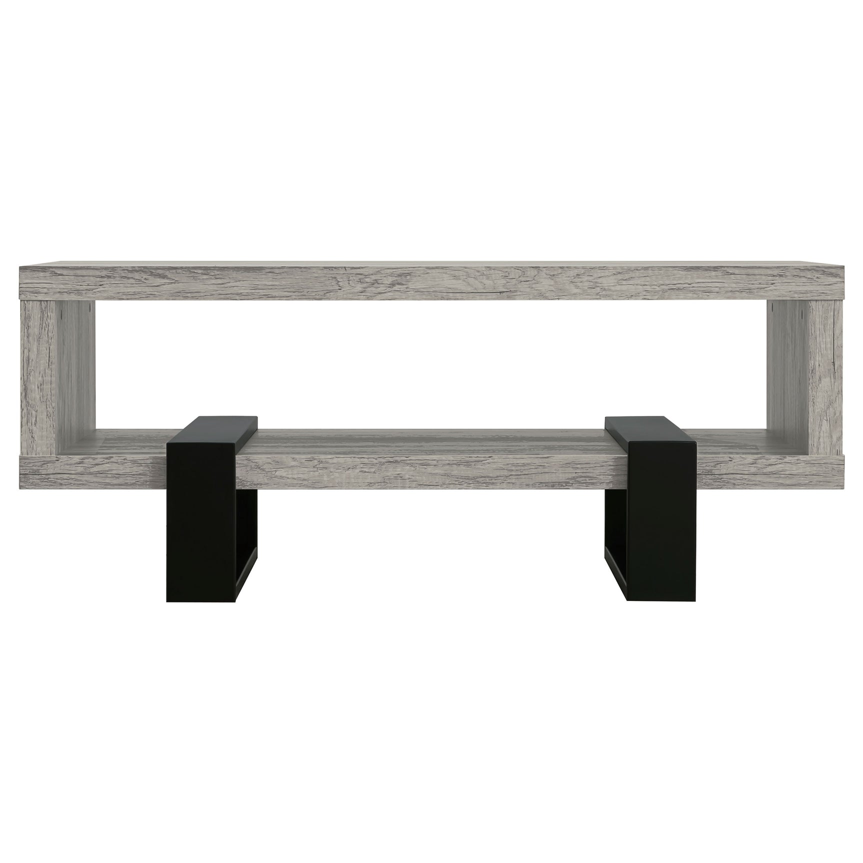 Dinard Engineered Wood Cocktail Coffee Table Grey Driftwood