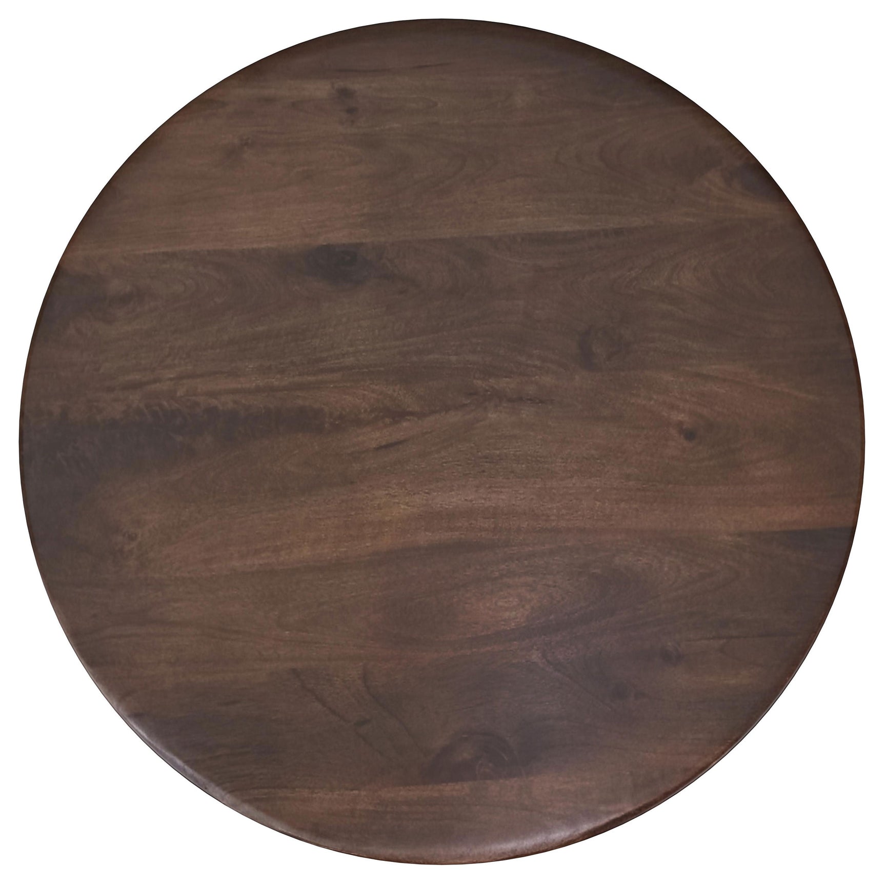 Dale Round Solid Mango Wood Coffee Table Brown - Tampa Furniture Outlet