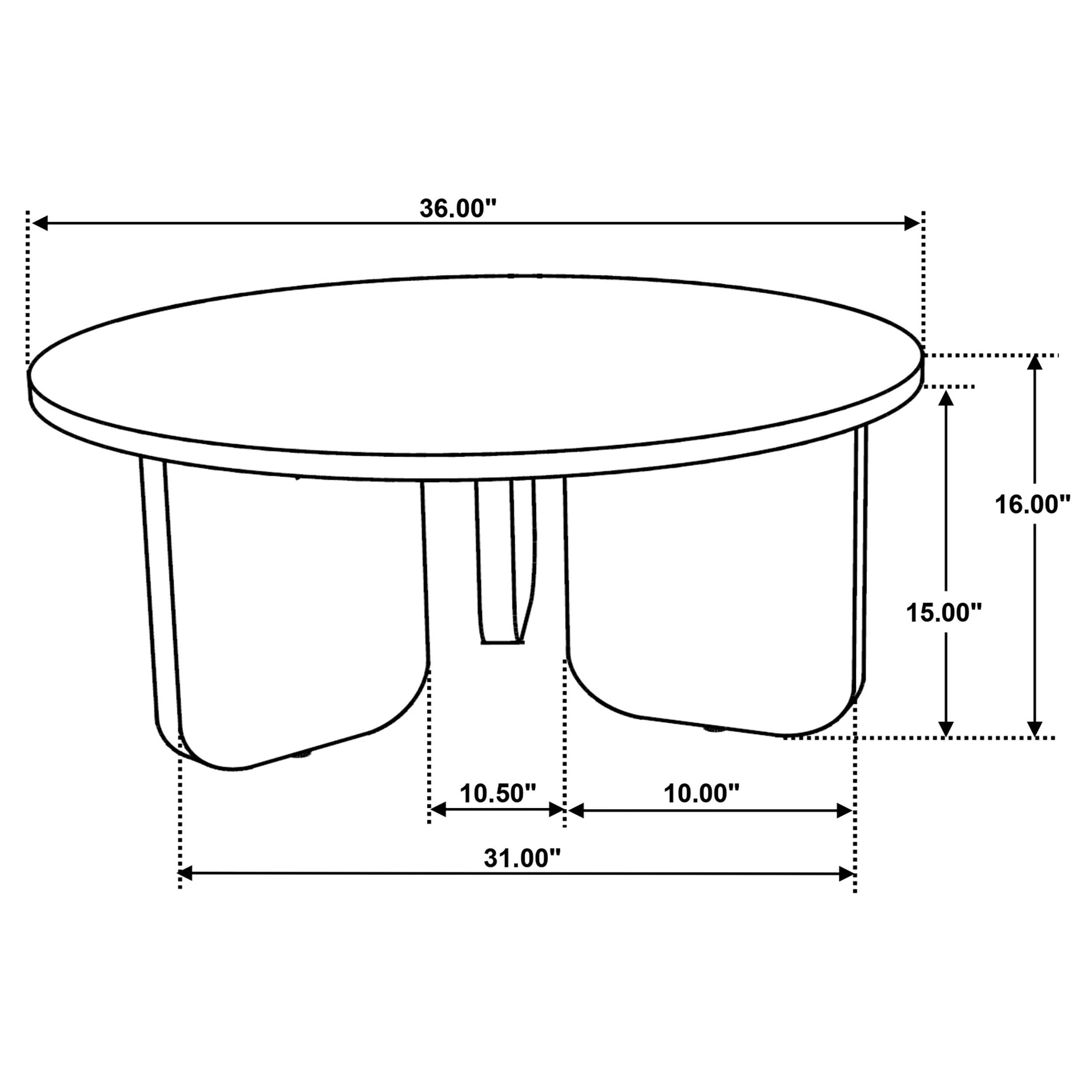 Dale Round Solid Mango Wood Coffee Table Brown - Tampa Furniture Outlet