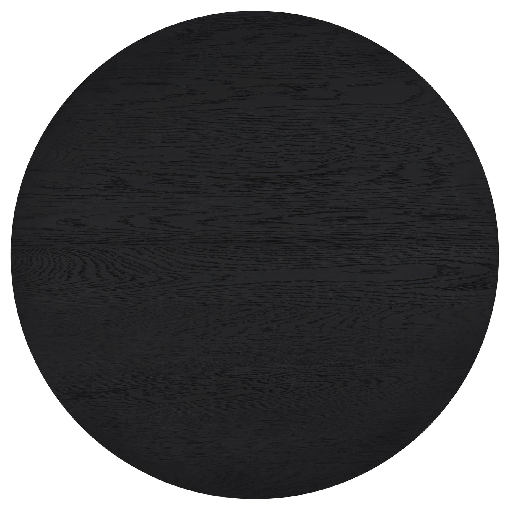 Sweeney 2-piece Round Wood Occasional Nesting Table Set Black