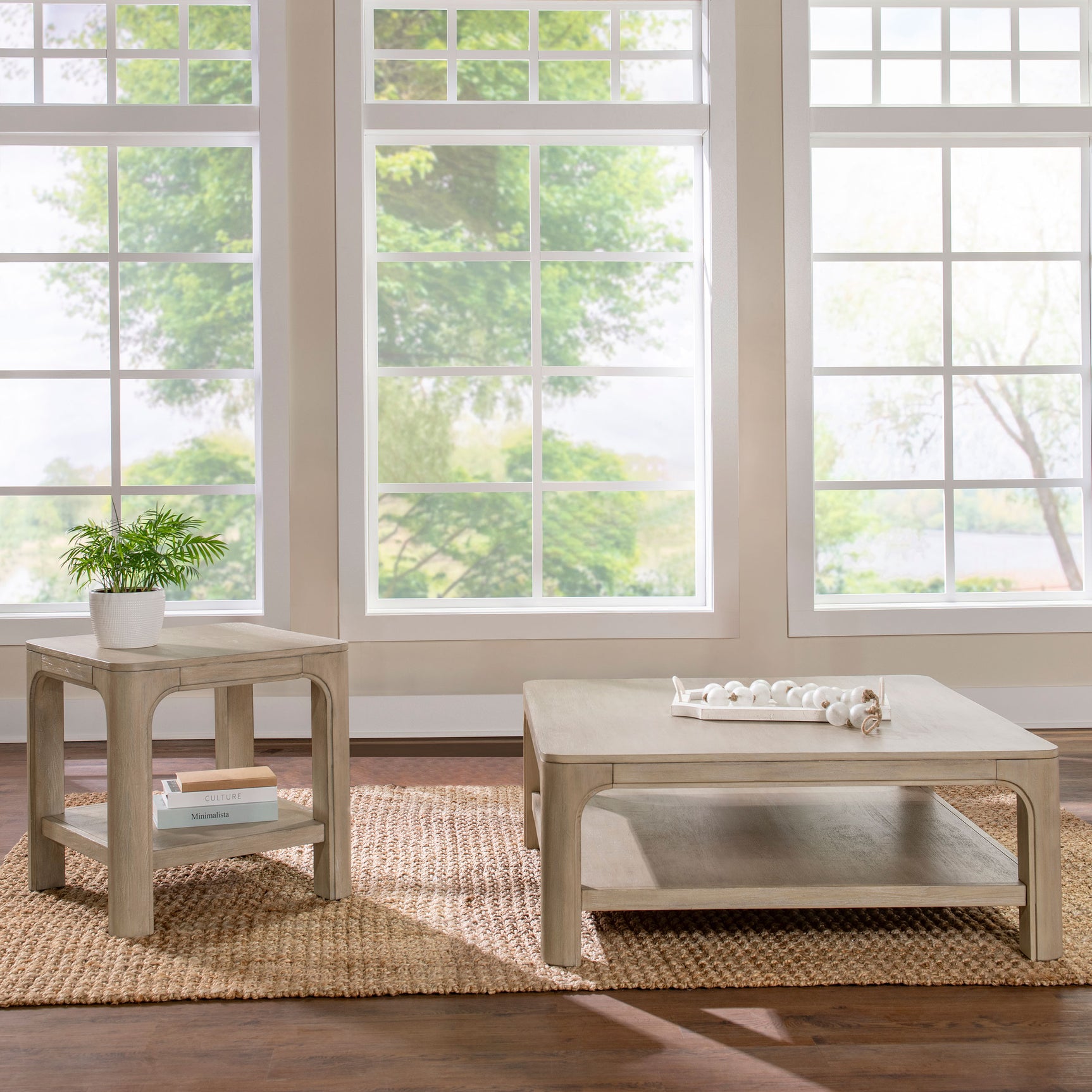 Tampa Furniture Outlet - Coaster - Solano 2-piece Square Coffee Table Set Weathered Mango - 723488-S2