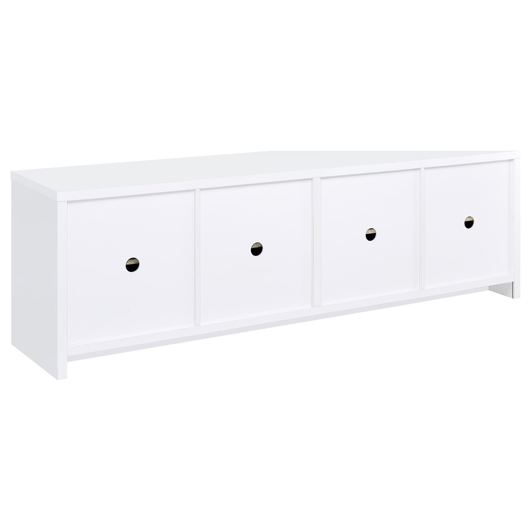 Laughlin 3-piece Entertainment Center TV Stand White - Tampa Furniture Outlet