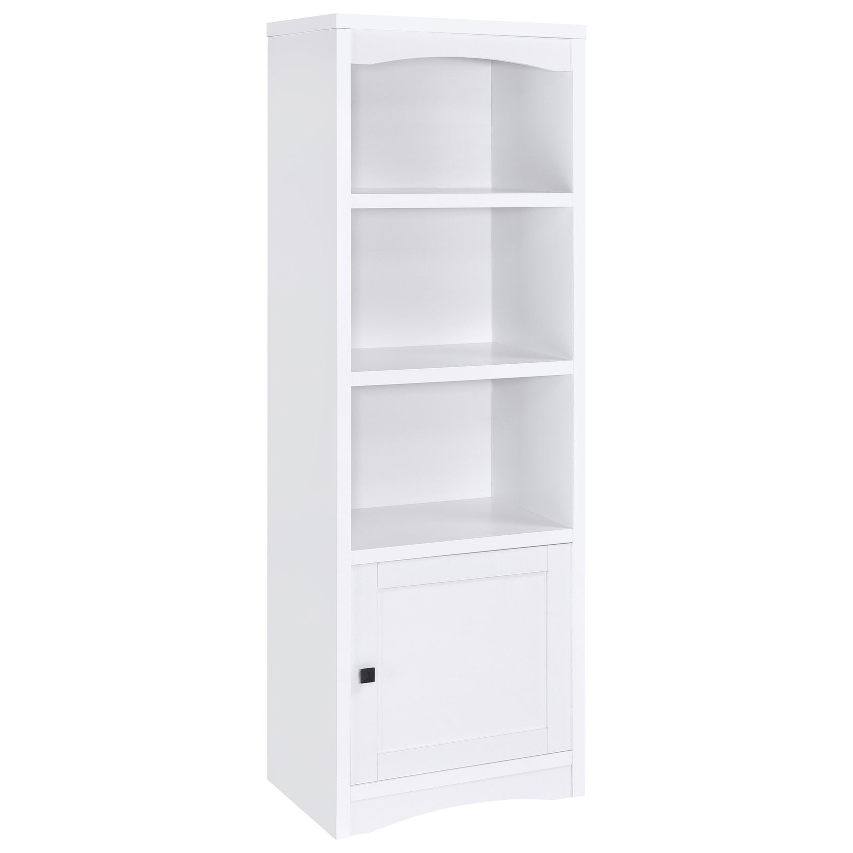 Tampa Furniture Outlet - Coaster - Laughlin 4-shelf Engineered Wood Media Tower White - 724114