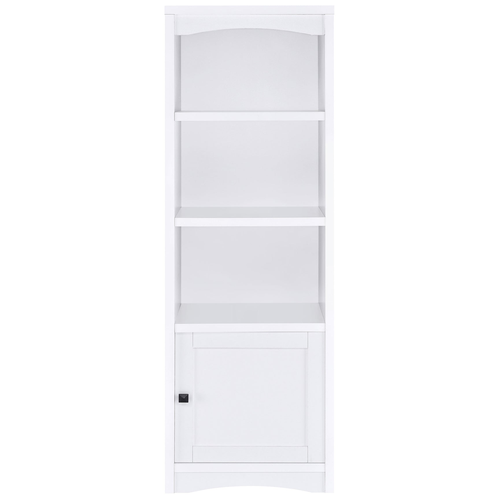Laughlin 4-shelf Engineered Wood Media Tower White - Tampa Furniture Outlet