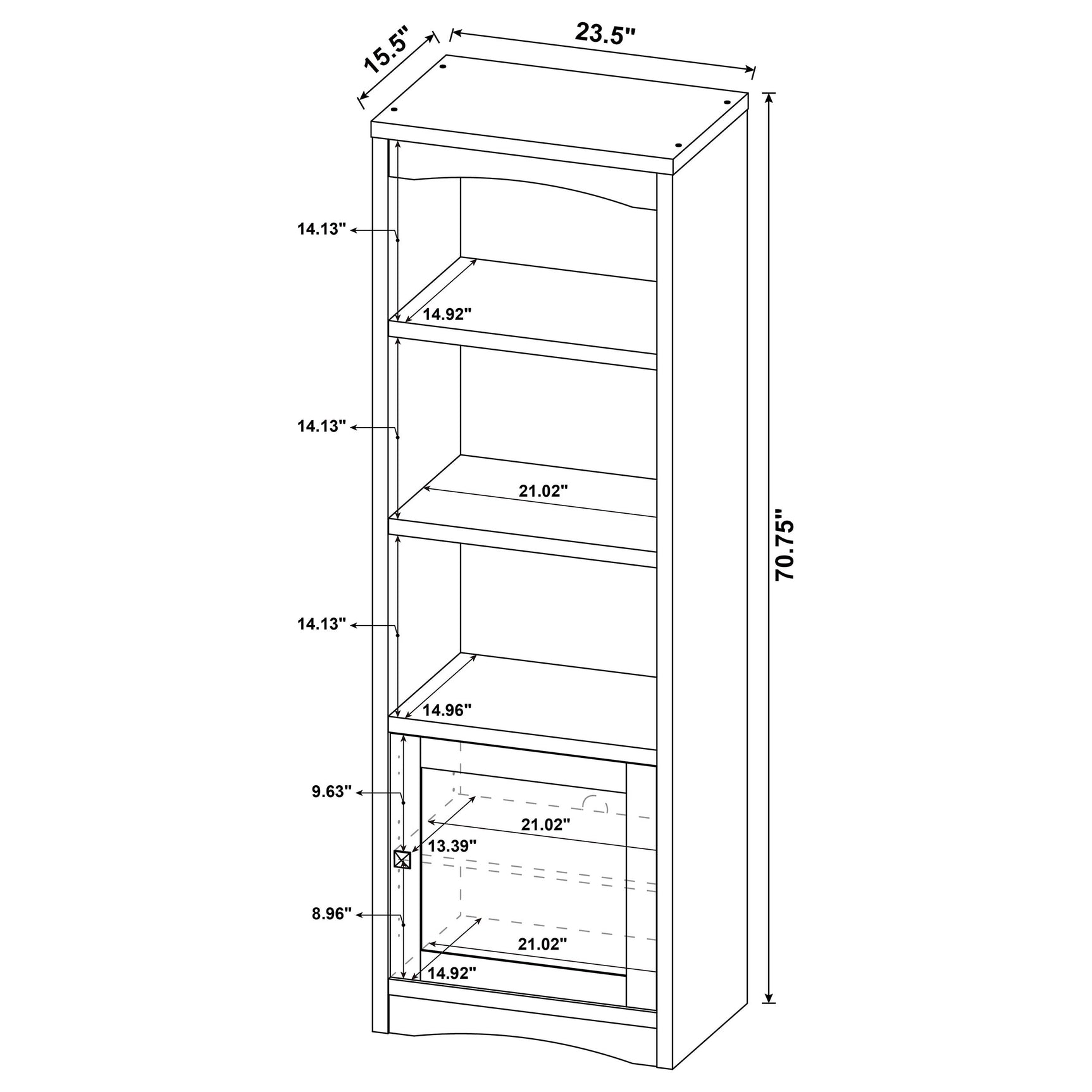 Laughlin 3-piece Entertainment Center TV Stand Dark Pine - Tampa Furniture Outlet
