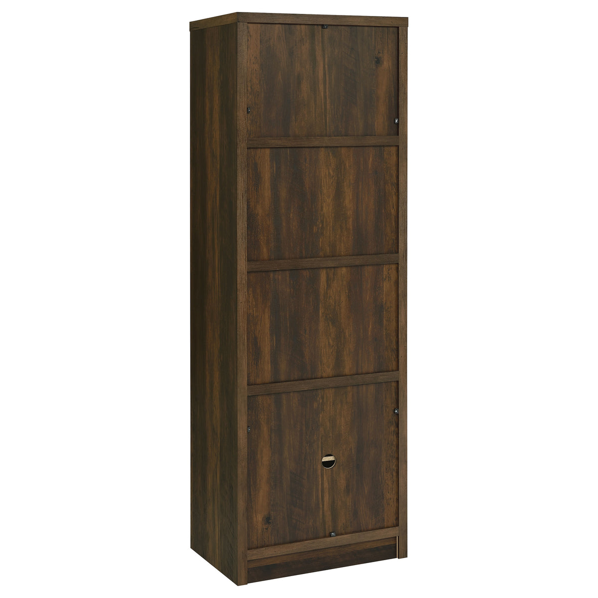 Laughlin 4-shelf Engineered Wood Media Tower Dark Pine