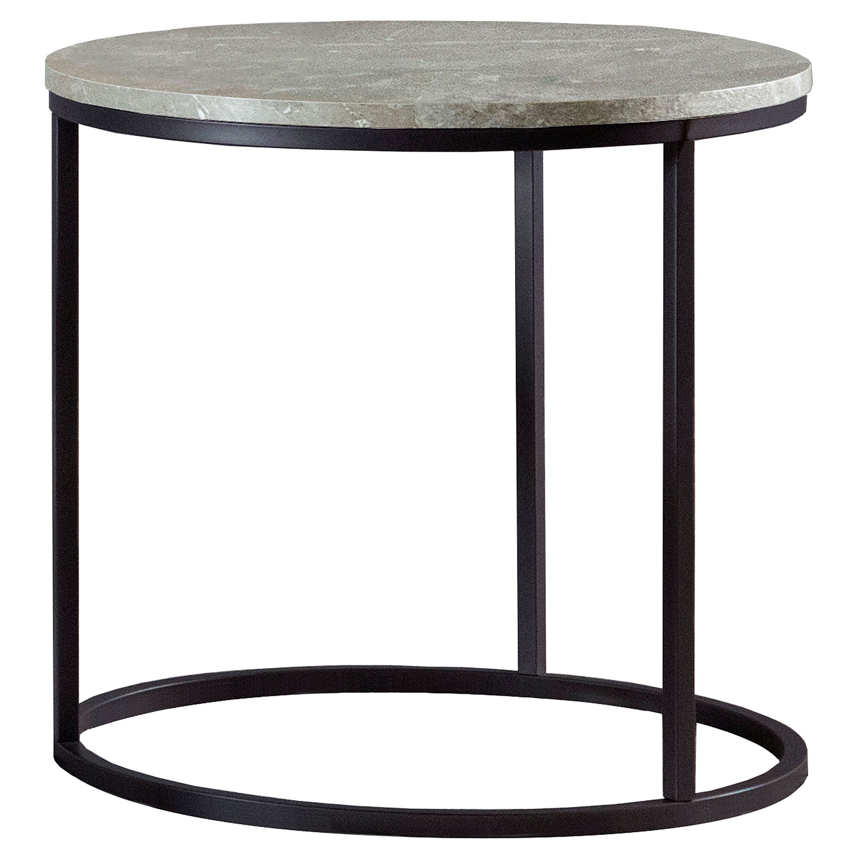 Tampa Furniture Outlet - Coaster - Lainey Round Faux Marble Side End Table Grey - 736027