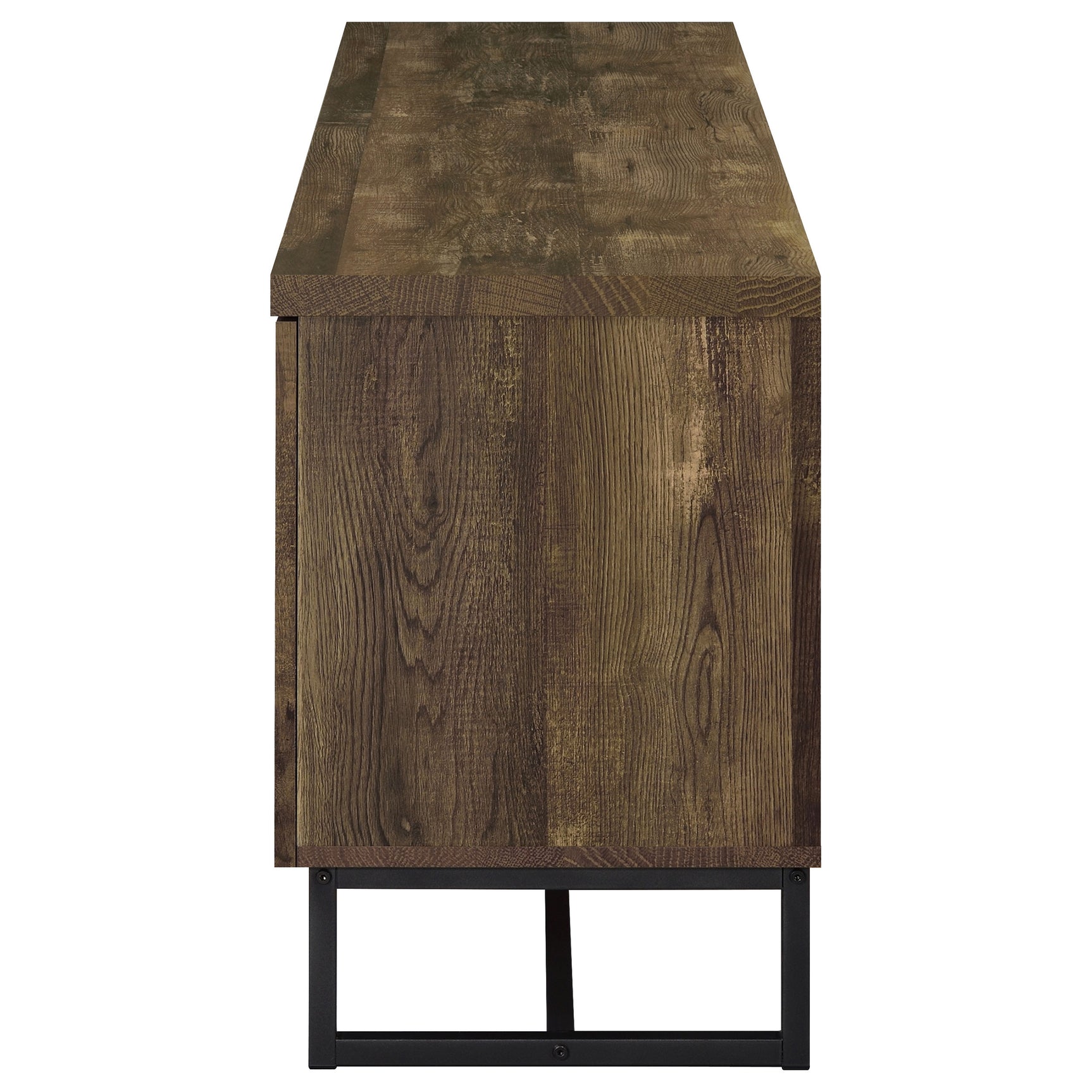 Myles 2-door Engineered Wood 60-inch TV Stand Rustic Oak - Tampa Furniture Outlet