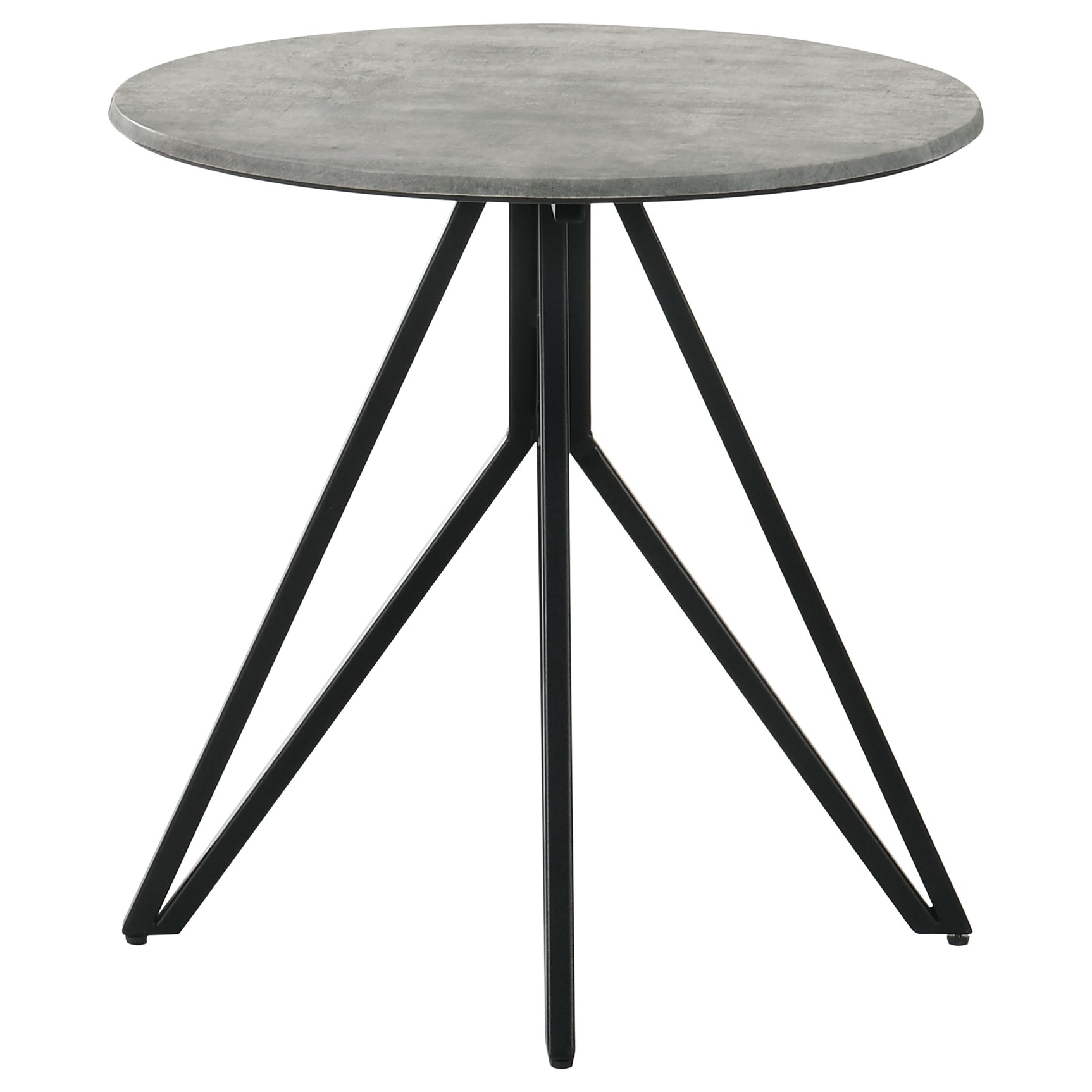 Hadi 3-piece Round SmartTop Coffee and End Table Set Cement - Tampa Furniture Outlet