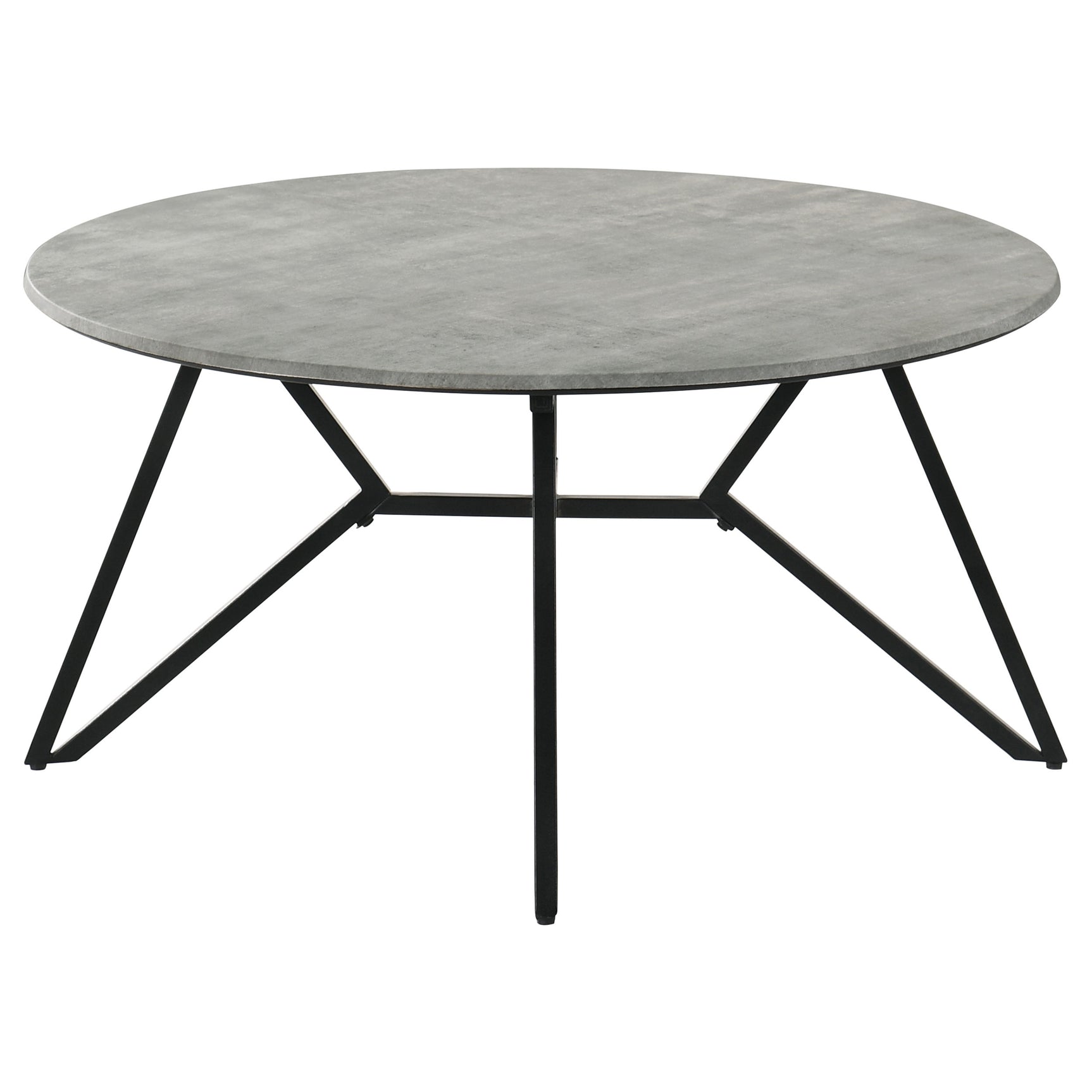 Hadi 3-piece Round SmartTop Coffee and End Table Set Cement