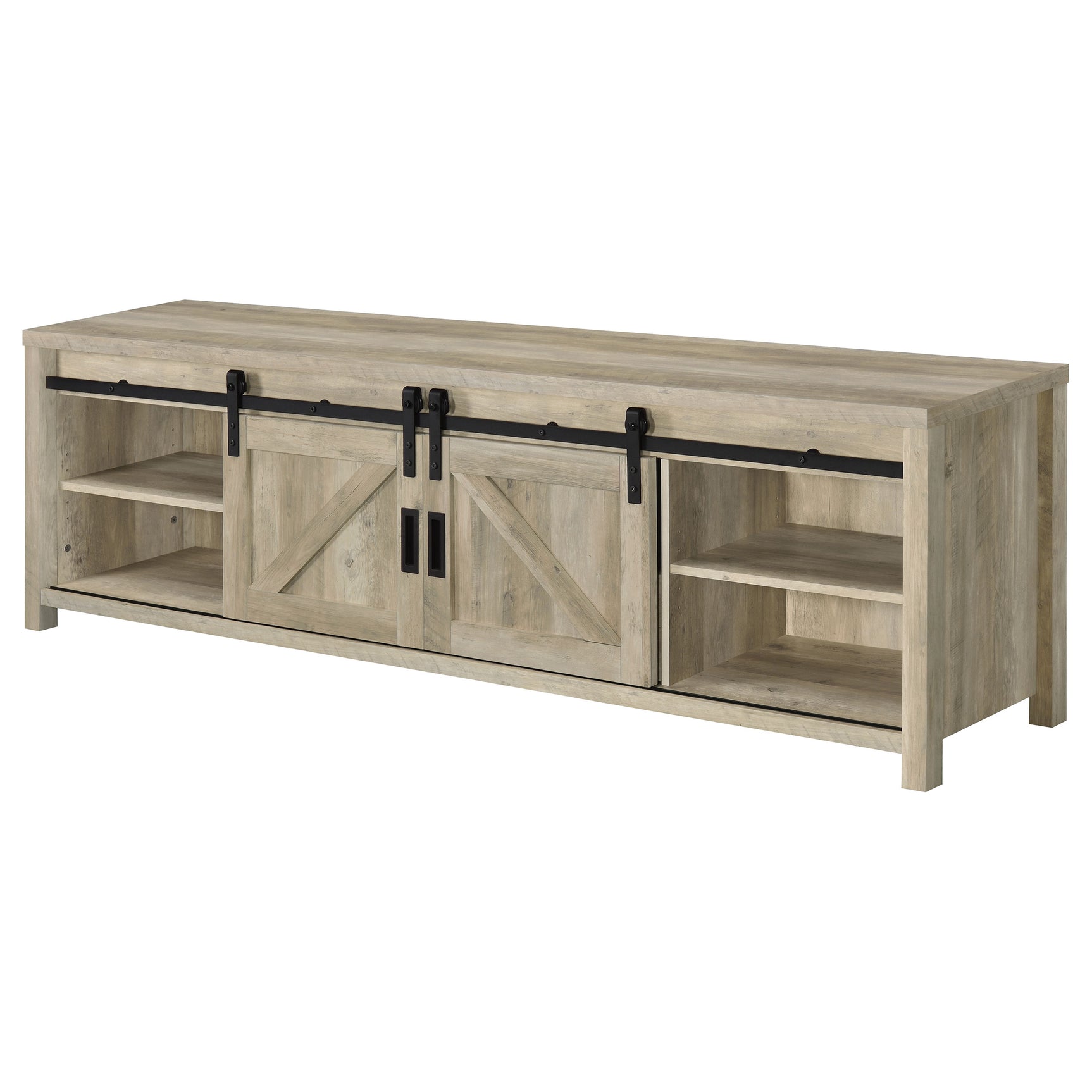 Madra 2-door Engineered Wood 79-inch TV Stand Distressed Pine - Tampa Furniture Outlet
