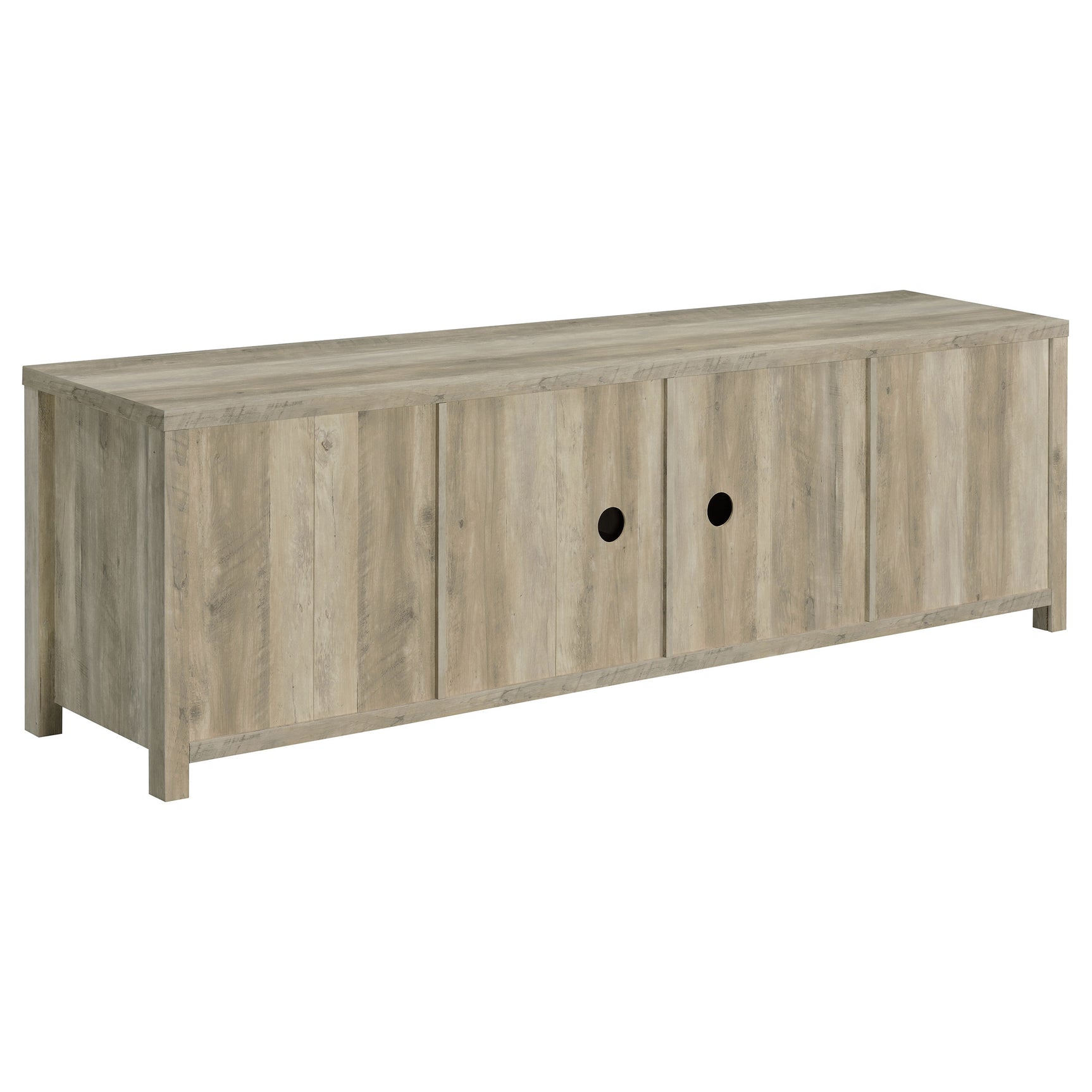 Madra 2-door Engineered Wood 79-inch TV Stand Distressed Pine - Tampa Furniture Outlet