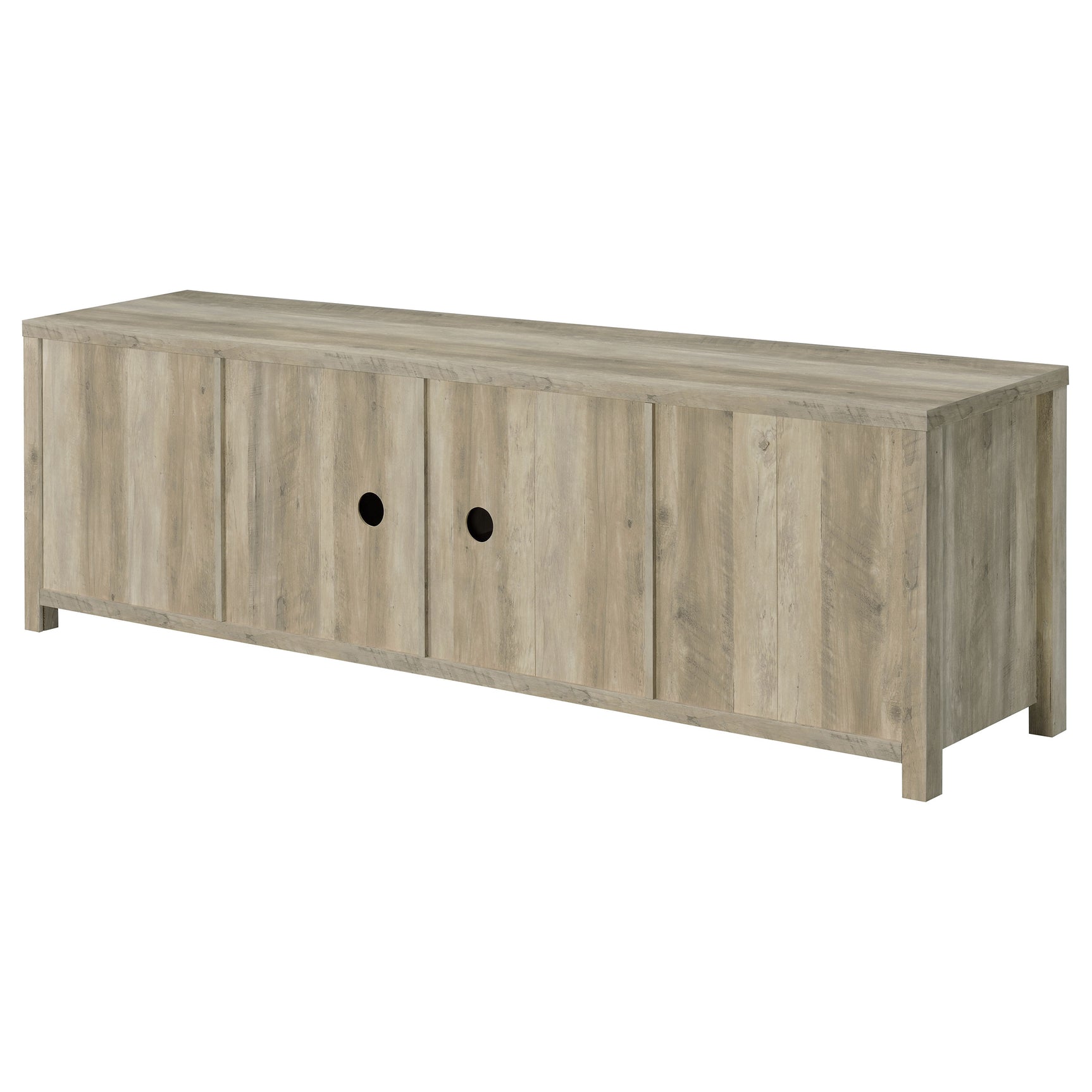 Madra 2-door Engineered Wood 79-inch TV Stand Distressed Pine - Tampa Furniture Outlet