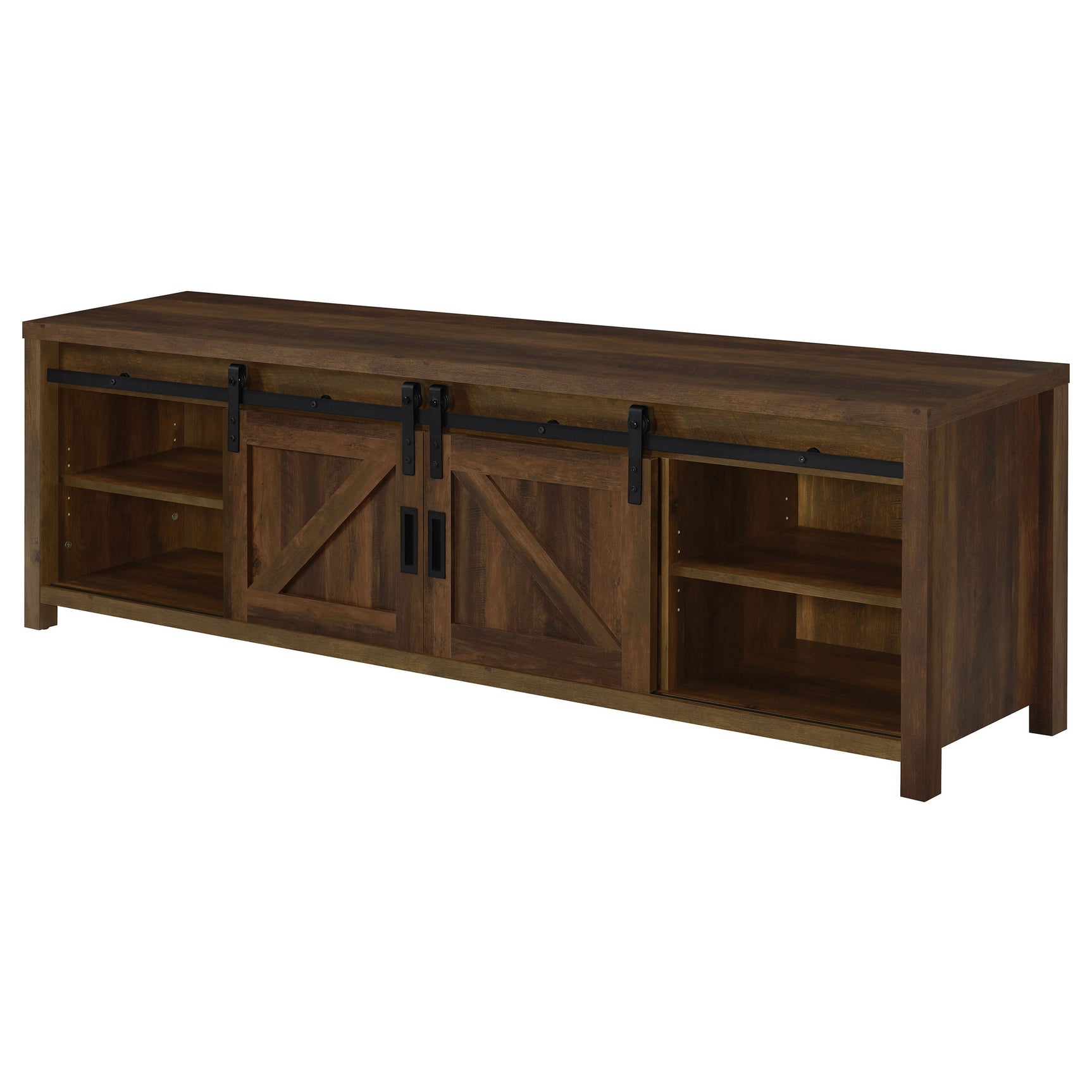 Madra 2-door Engineered Wood 79-inch TV Stand Dark Pine - Tampa Furniture Outlet
