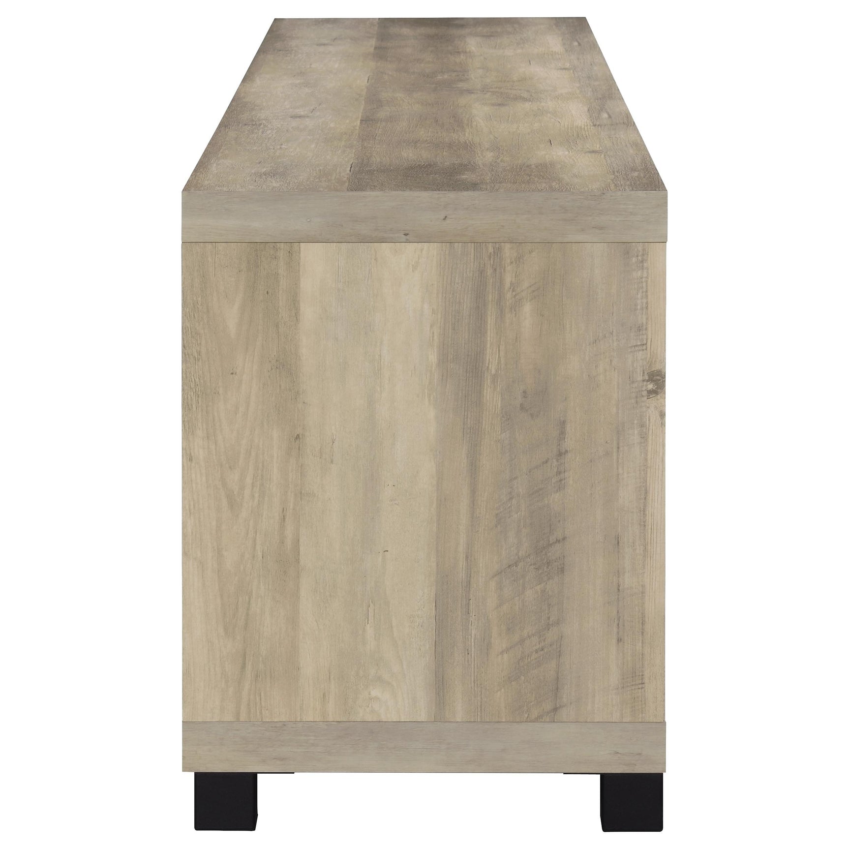 Sachin 3-piece 79-inch TV Entertainment Center Antique Pine - Tampa Furniture Outlet