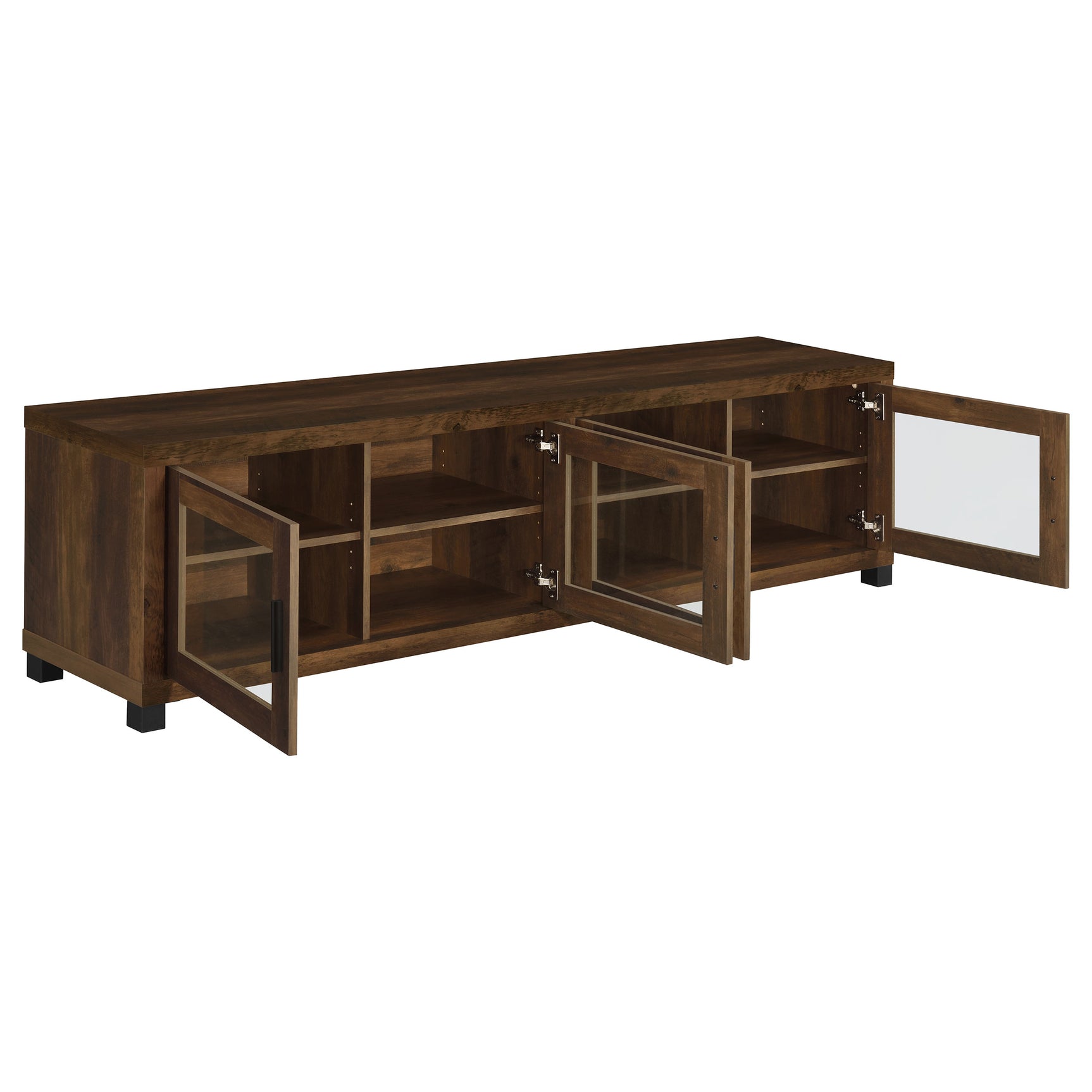 Sachin 4-door Engineered Wood 79-inch TV Stand Dark Pine - Tampa Furniture Outlet