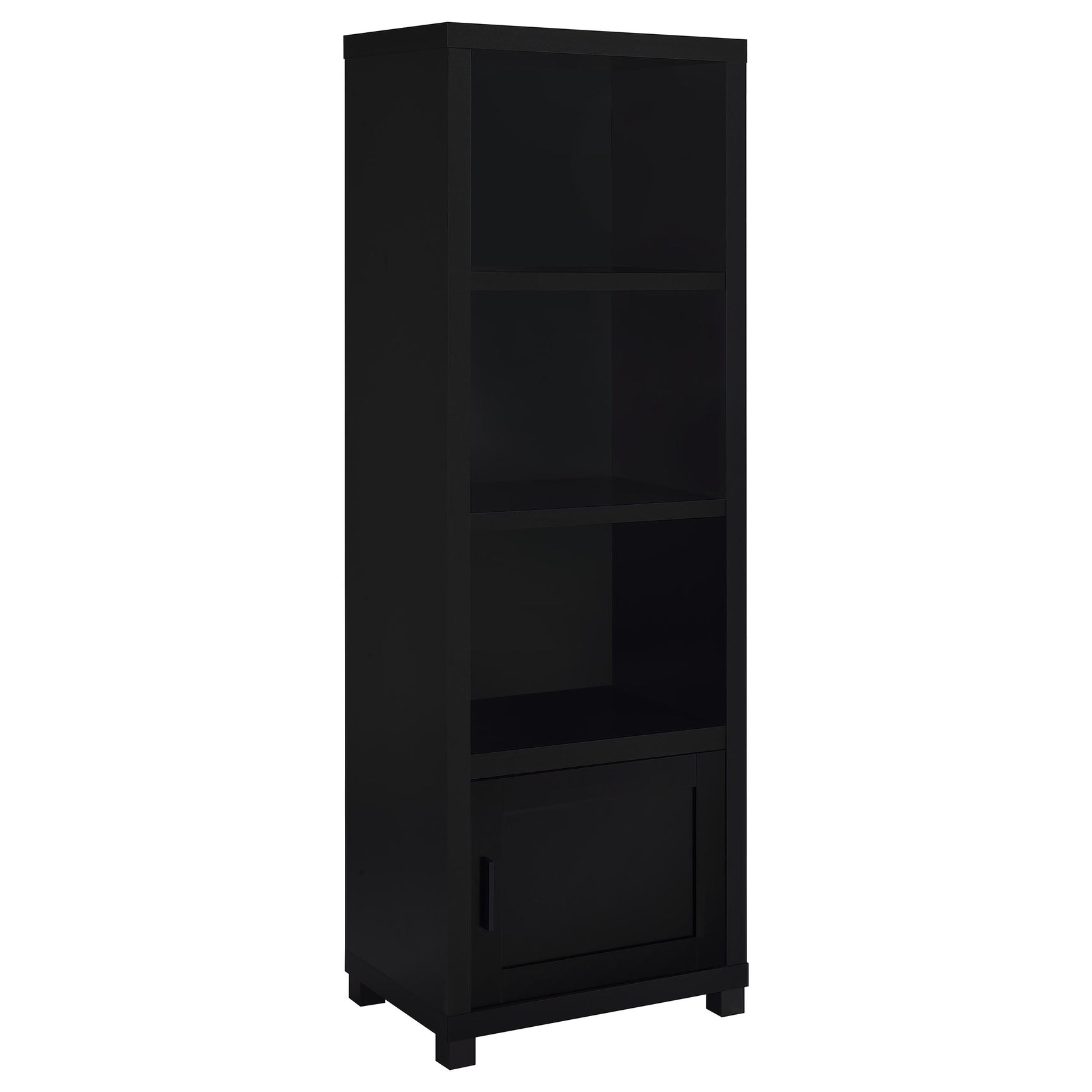 Jupiter 3-piece Entertainment Center 79-inch TV Stand Black - Tampa Furniture Outlet