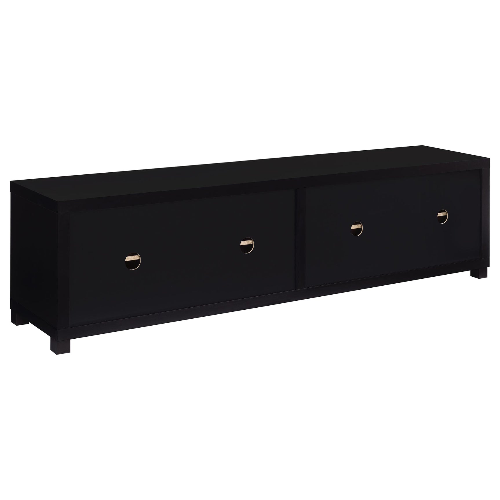 Jupiter 3-piece Entertainment Center 79-inch TV Stand Black - Tampa Furniture Outlet