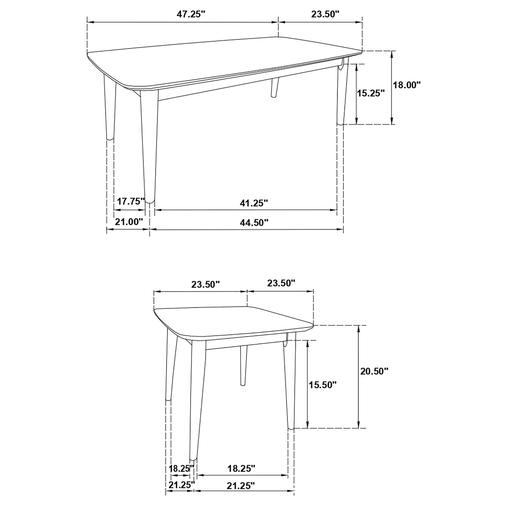 Radley 3-piece Rectangular Coffee Table Set Natural Walnut - Tampa Furniture Outlet