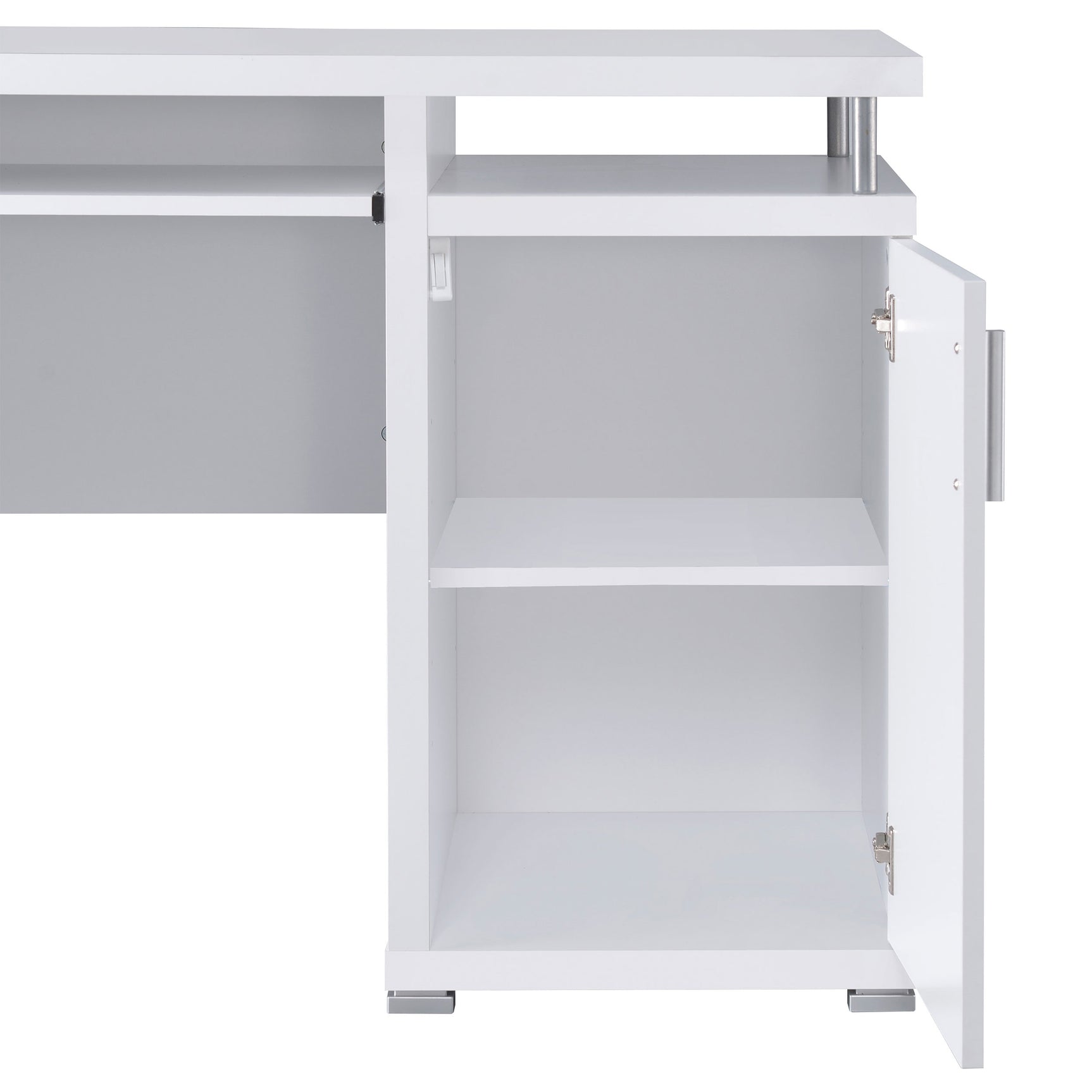 Tracy 55-inch 2-drawer Office Computer Desk White - Tampa Furniture Outlet