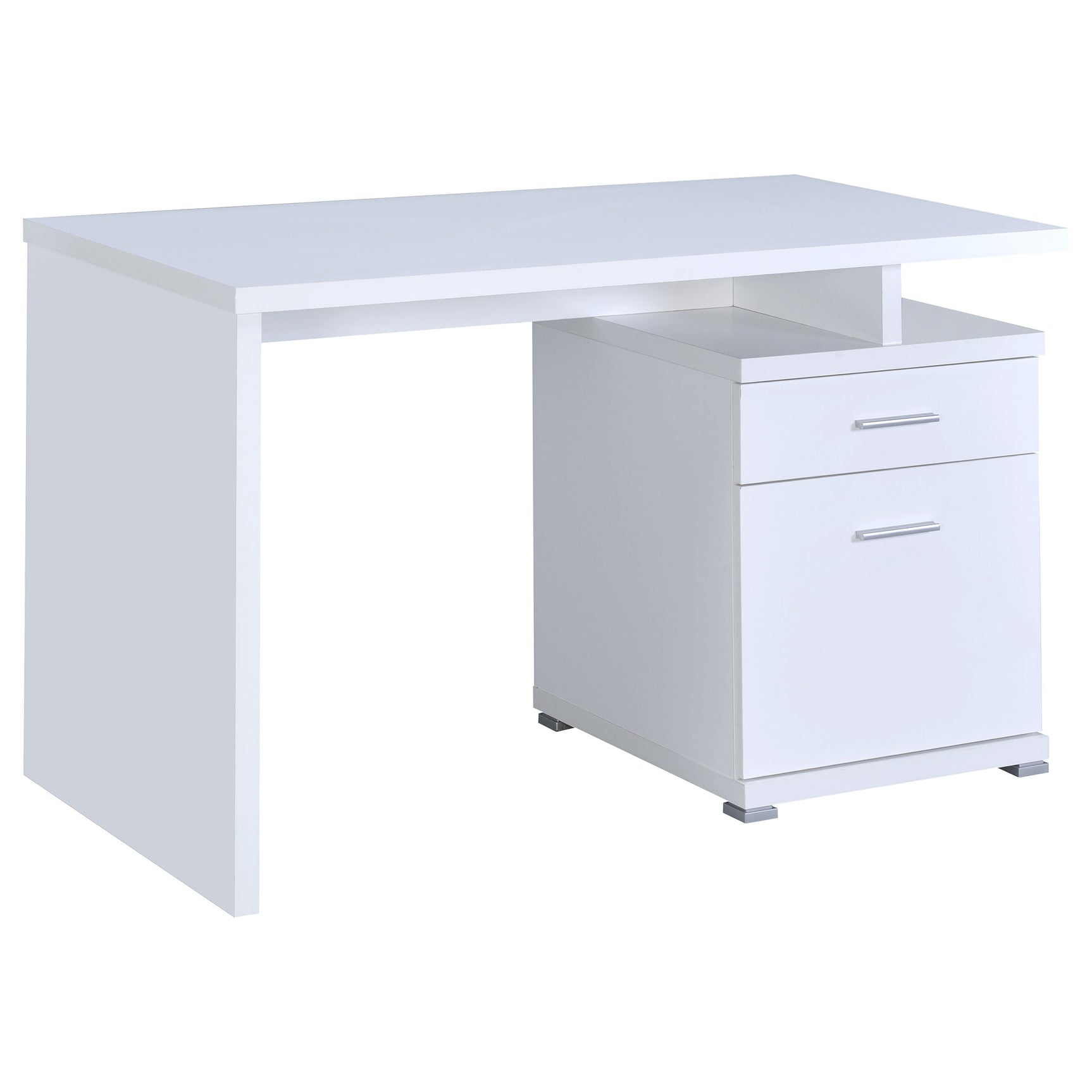 Irving 47-inch 2-drawer Office Computer Desk White - Tampa Furniture Outlet