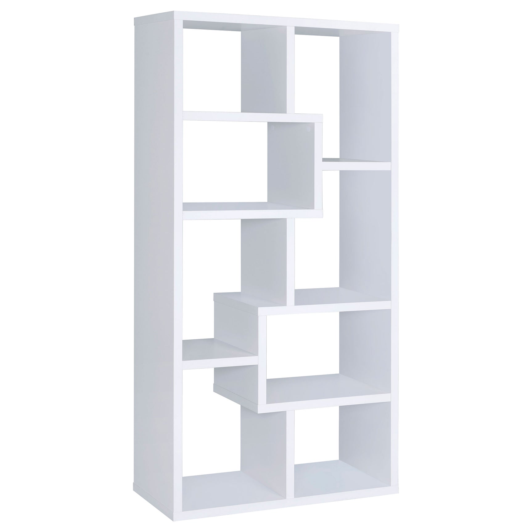 Tampa Furniture Outlet - Coaster - Theo 71-inch 6-shelf Bookshelf White - 800136