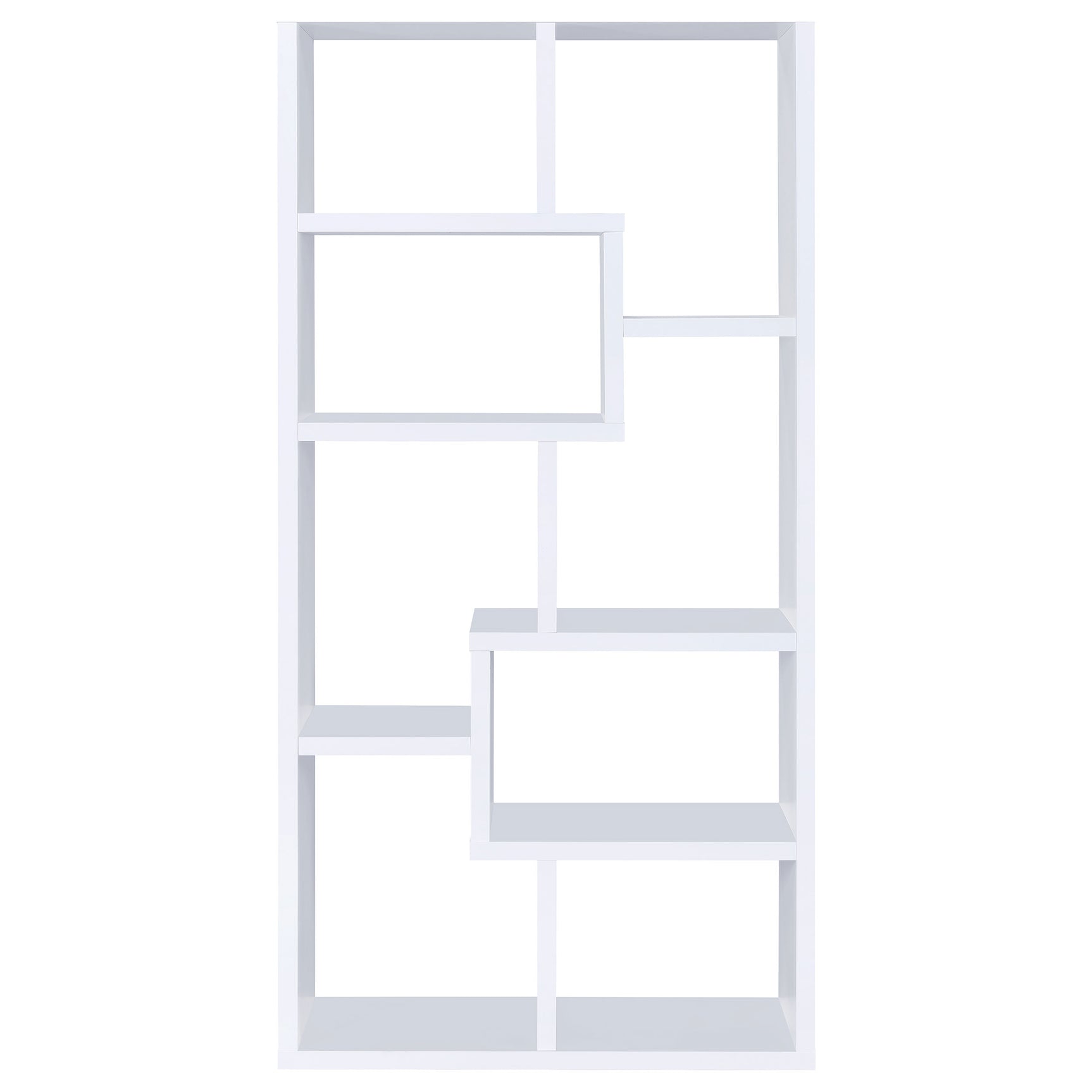 Theo 71-inch 6-shelf Bookshelf White - Tampa Furniture Outlet