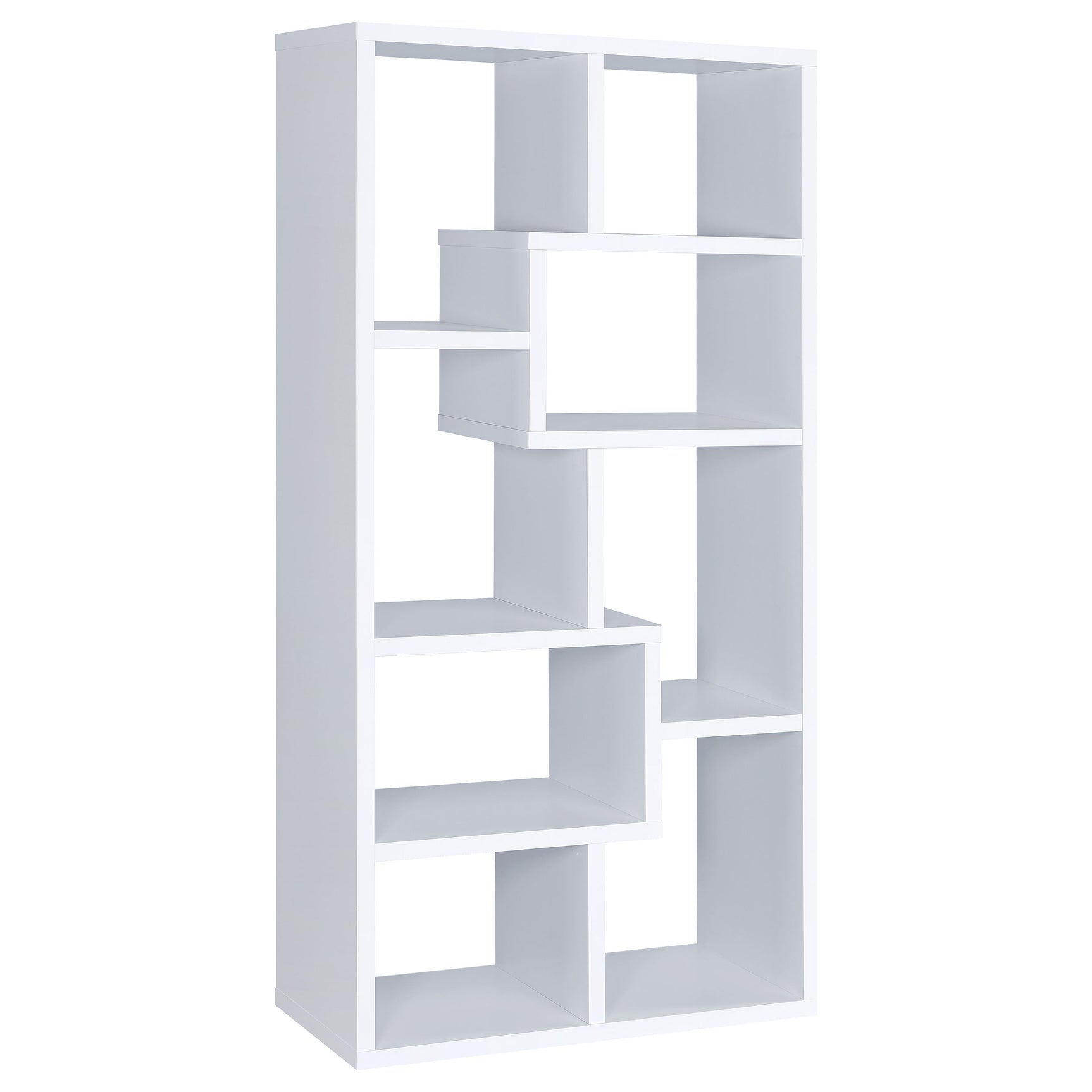 Theo 71-inch 6-shelf Bookshelf White - Tampa Furniture Outlet