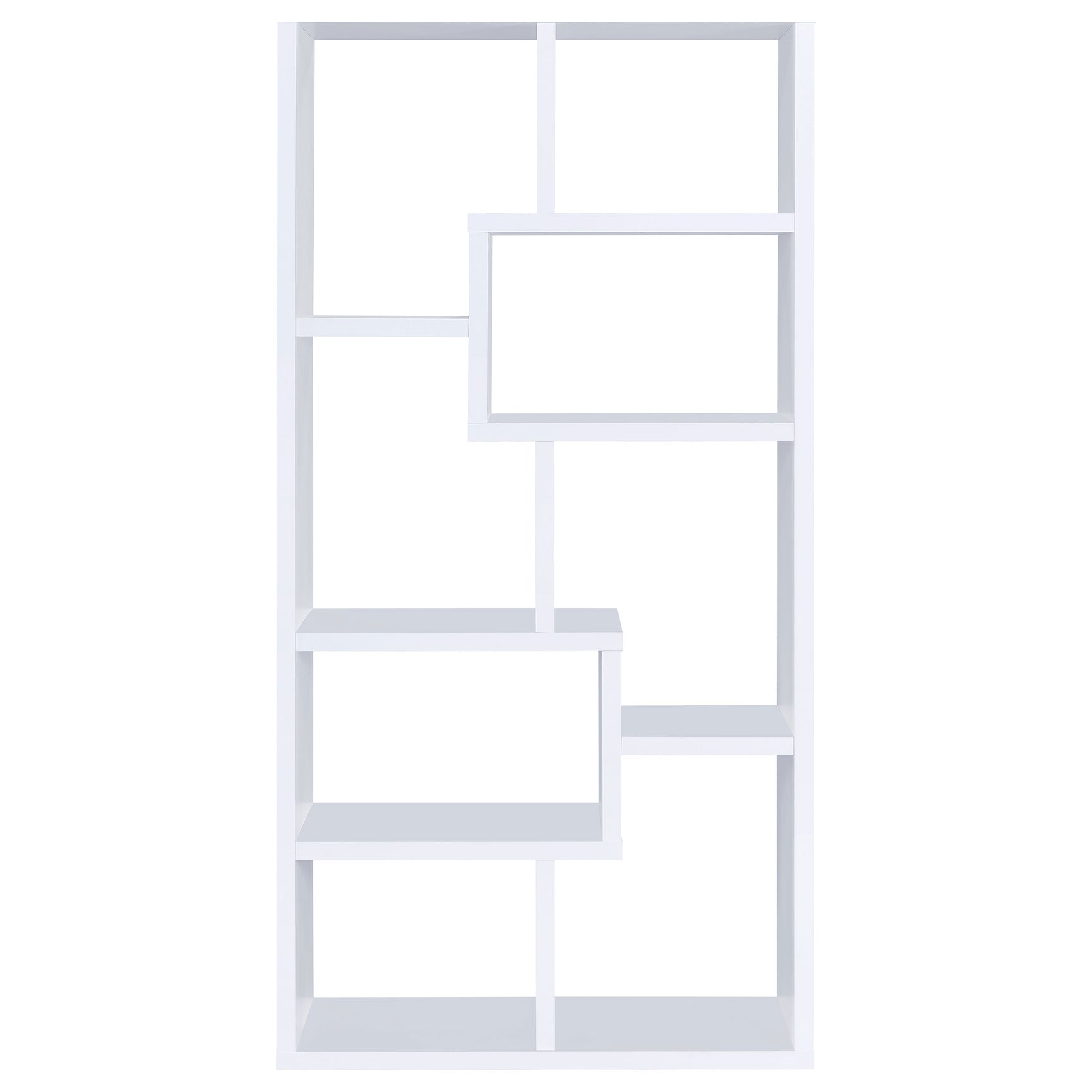 Theo 71-inch 6-shelf Bookshelf White - Tampa Furniture Outlet