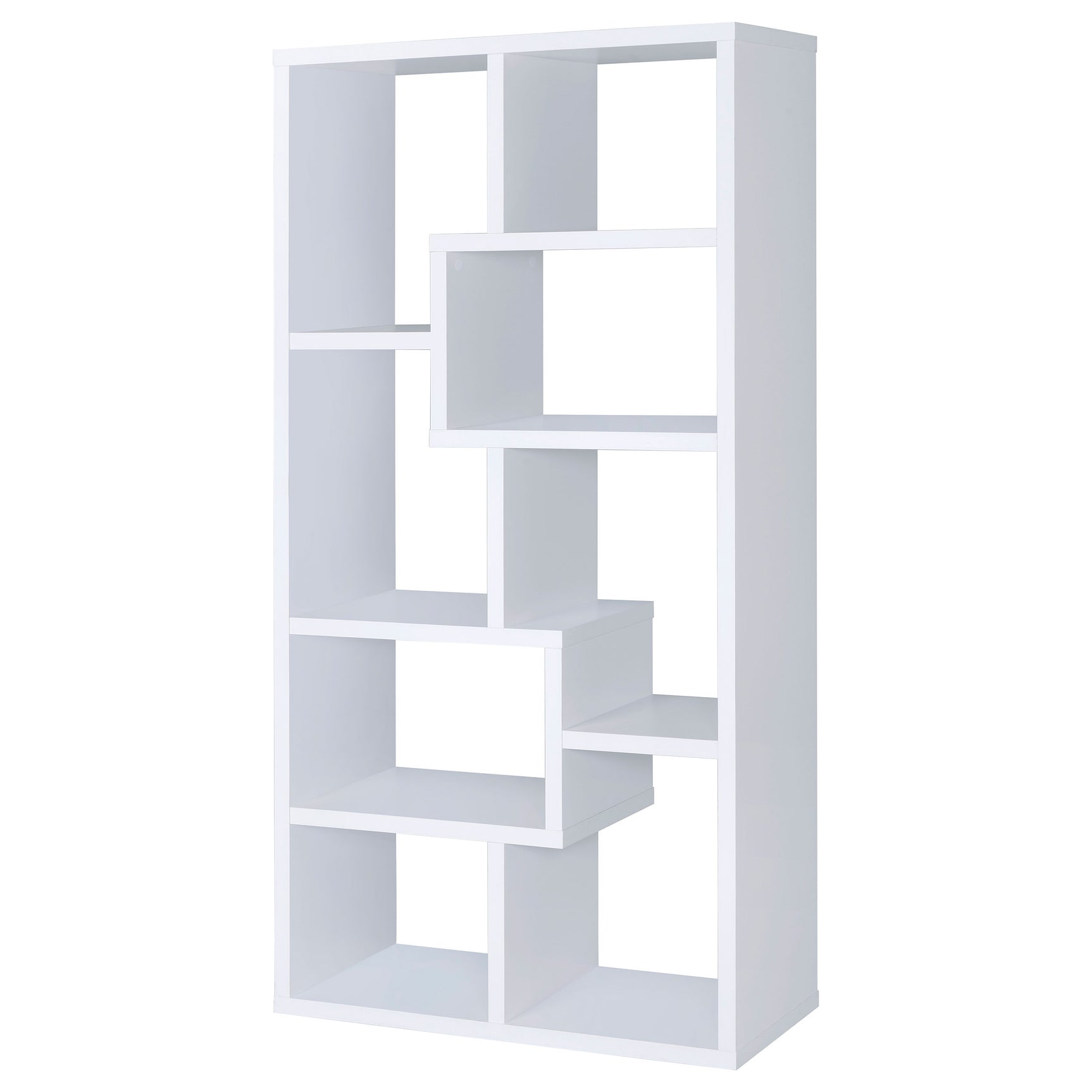 Theo 71-inch 6-shelf Bookshelf White - Tampa Furniture Outlet
