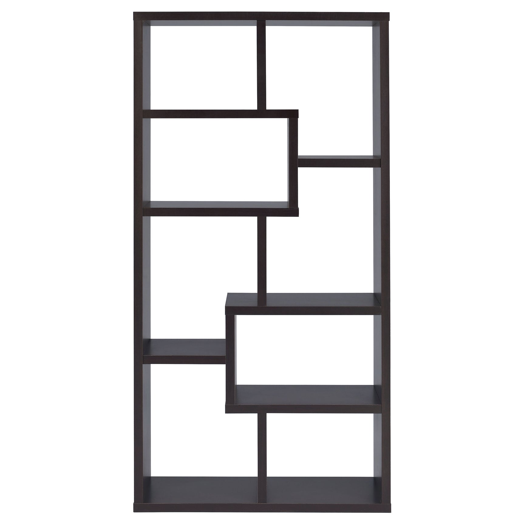 Theo 71-inch 6-shelf Bookshelf Cappuccino - Tampa Furniture Outlet
