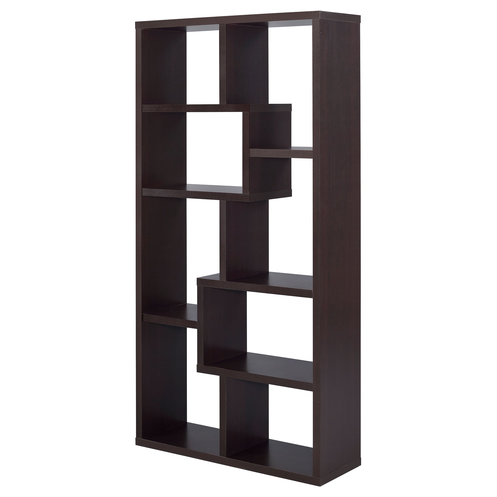 Theo 71-inch 6-shelf Bookshelf Cappuccino - Tampa Furniture Outlet
