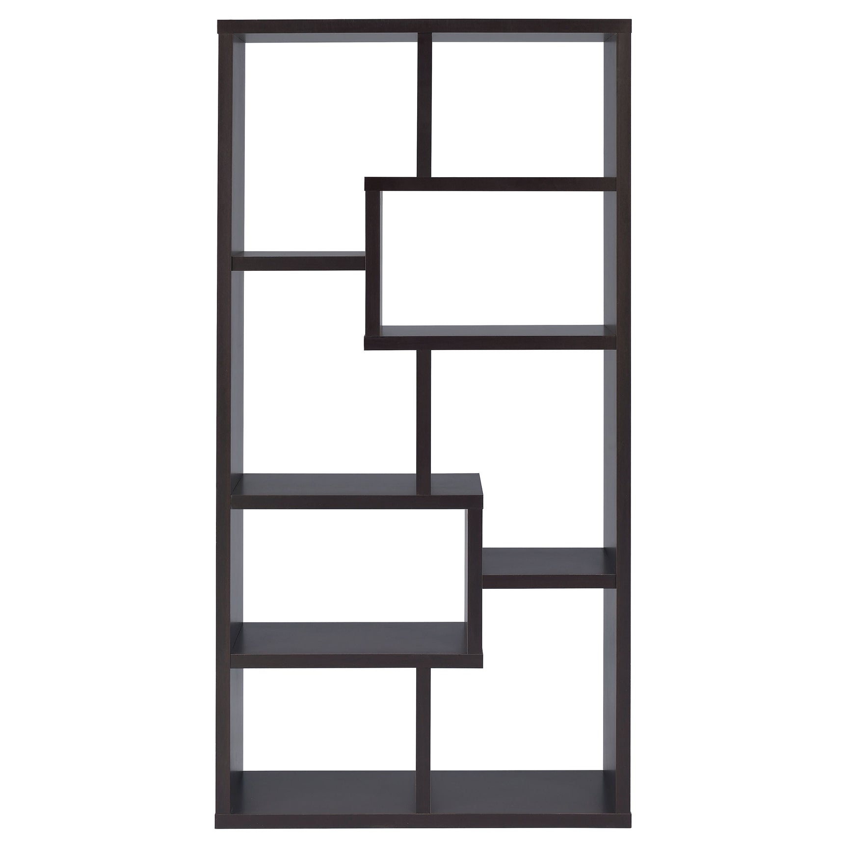 Theo 71-inch 6-shelf Bookshelf Cappuccino - Tampa Furniture Outlet