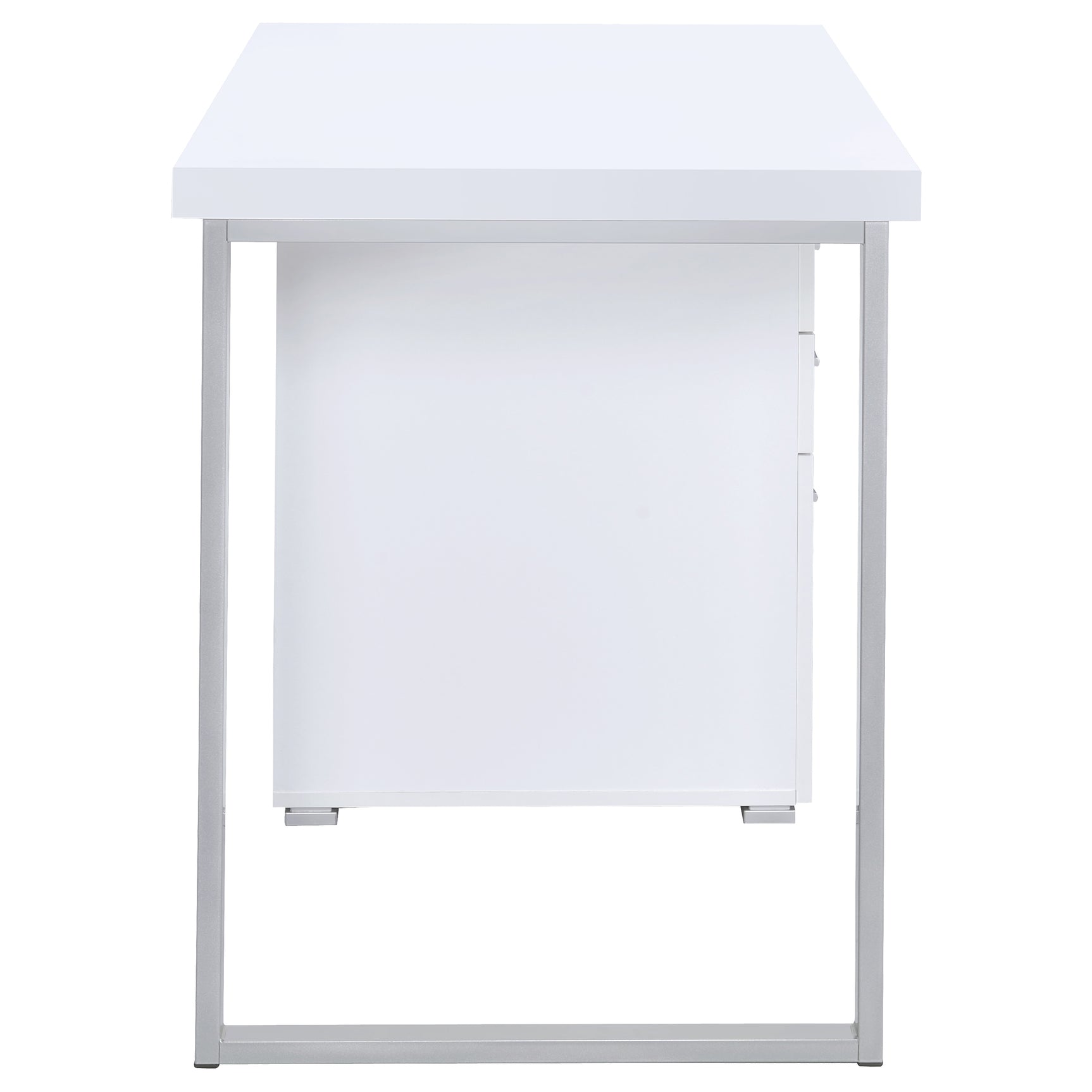 Brennan 47-inch 3-drawer Office Computer Desk White - Tampa Furniture Outlet