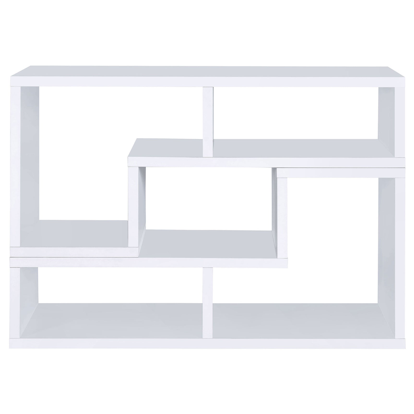 Velma Multipurpose TV Stand and Bookshelf White - Tampa Furniture Outlet