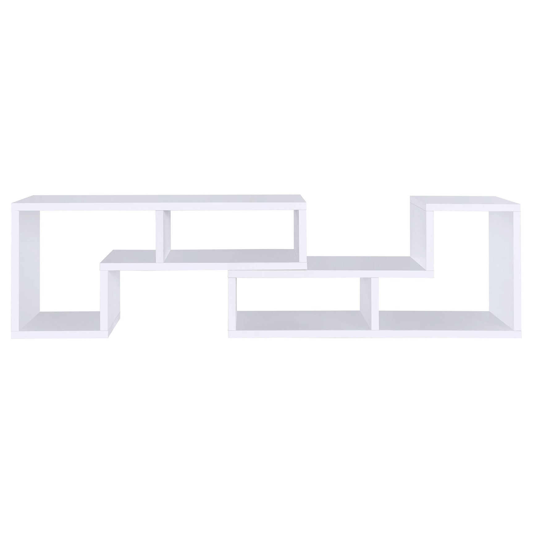 Velma Multipurpose TV Stand and Bookshelf White - Tampa Furniture Outlet