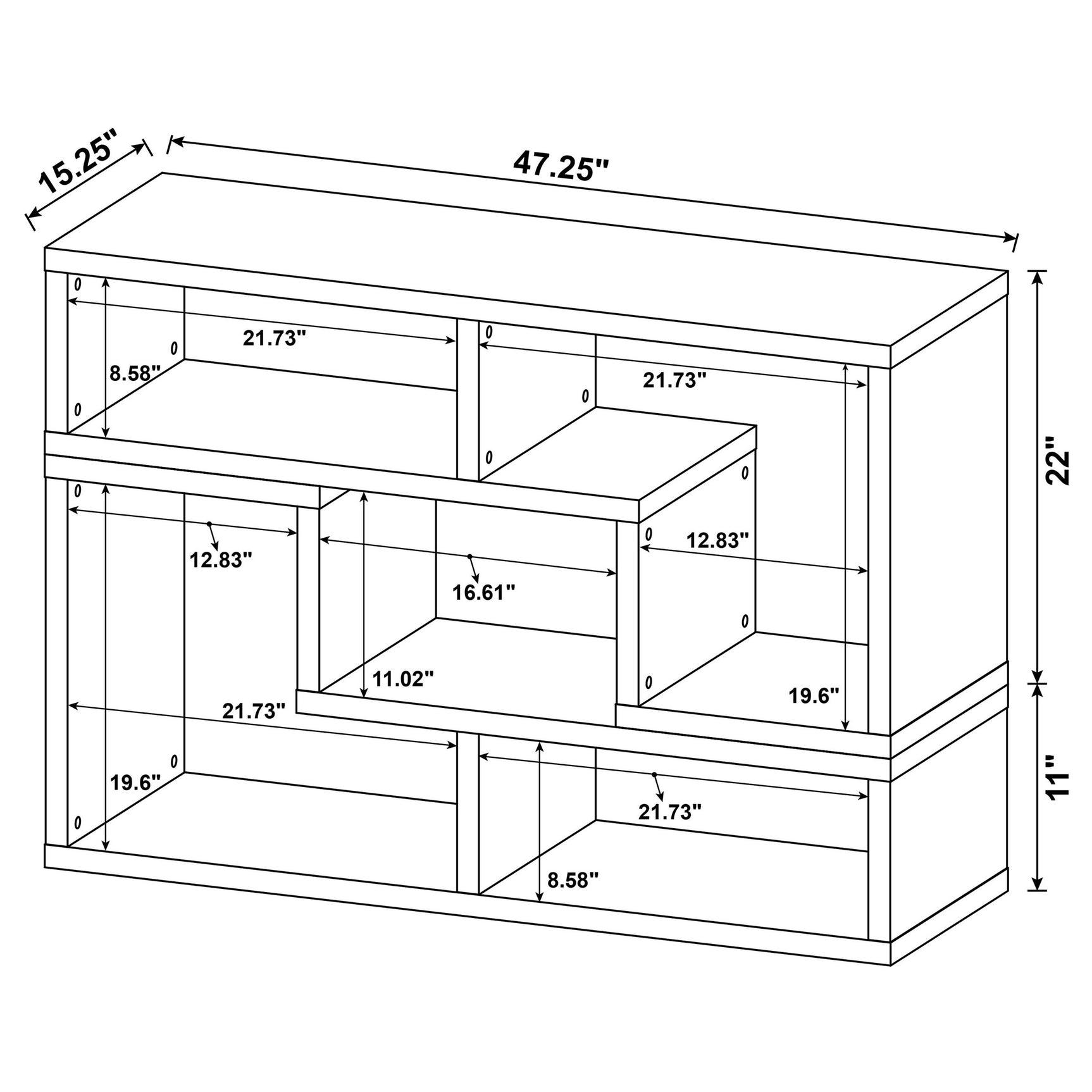 Velma Multipurpose TV Stand and Bookshelf White - Tampa Furniture Outlet