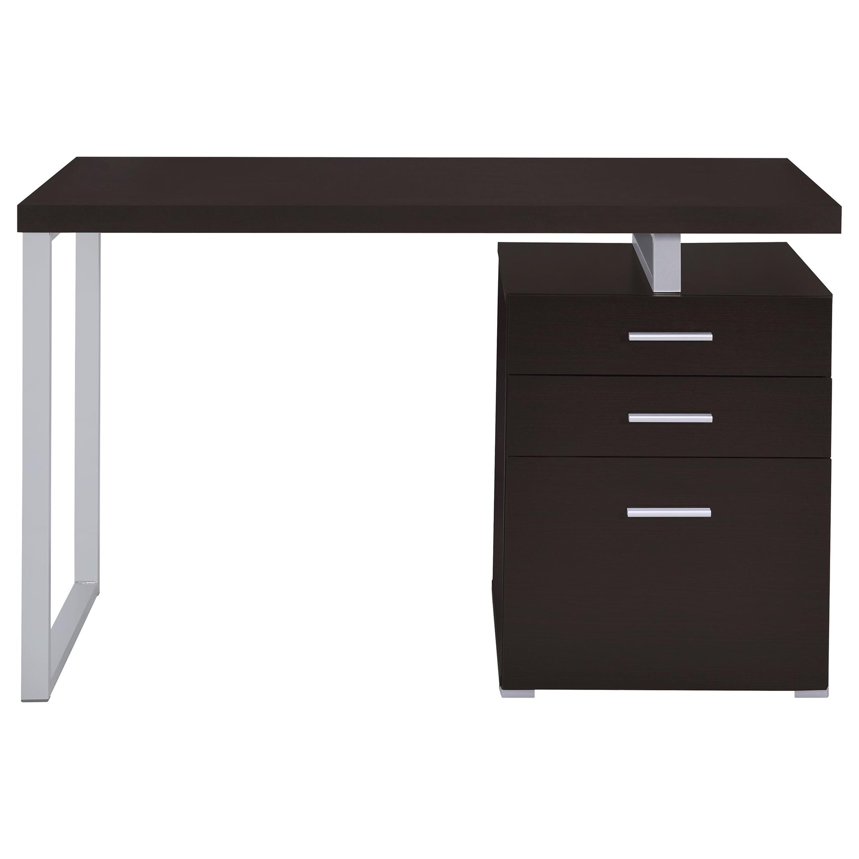 Brennan 47-inch 3-drawer Office Computer Desk Cappuccino - Tampa Furniture Outlet