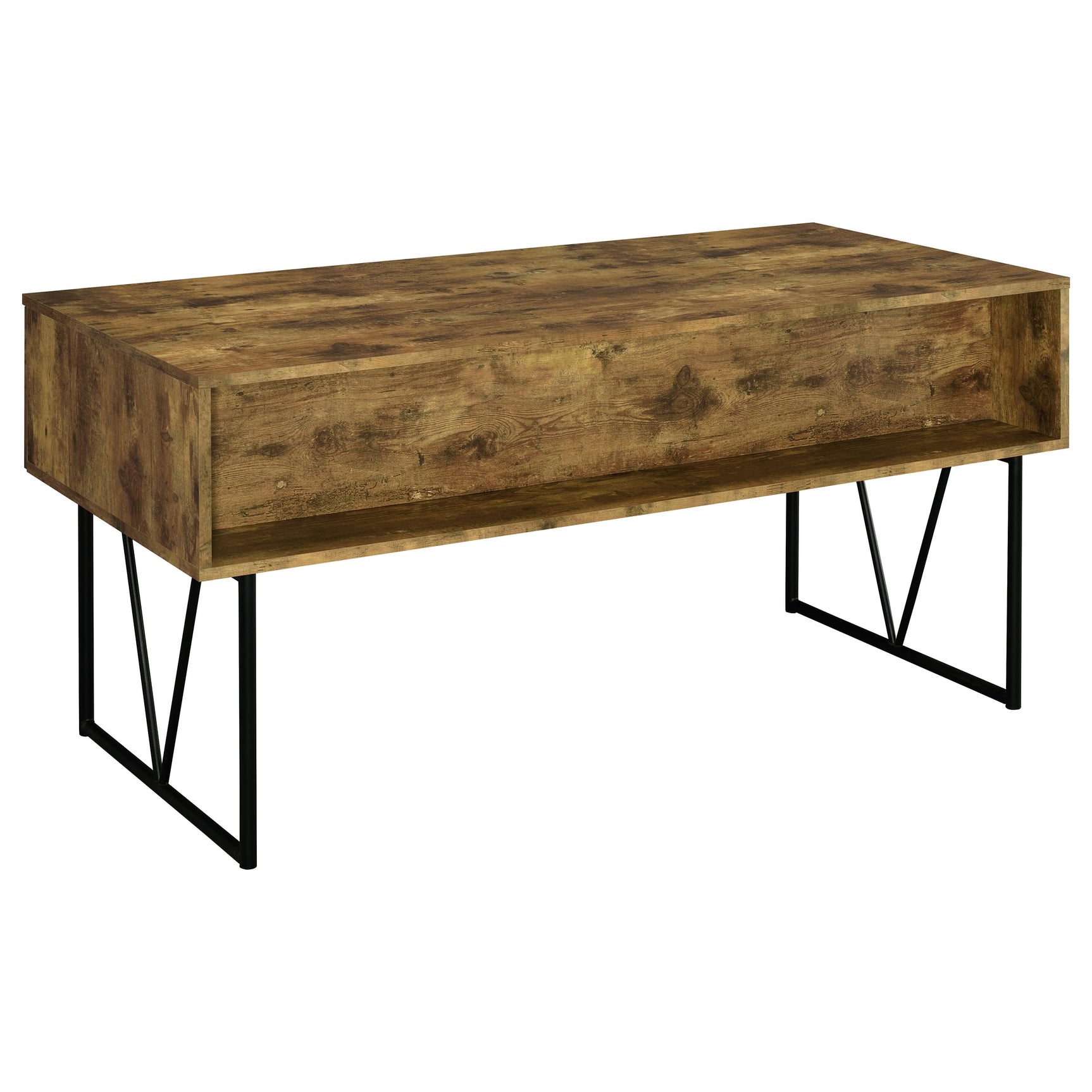 Analiese 63-inch 4-drawer Writing Desk Rustic Nutmeg
