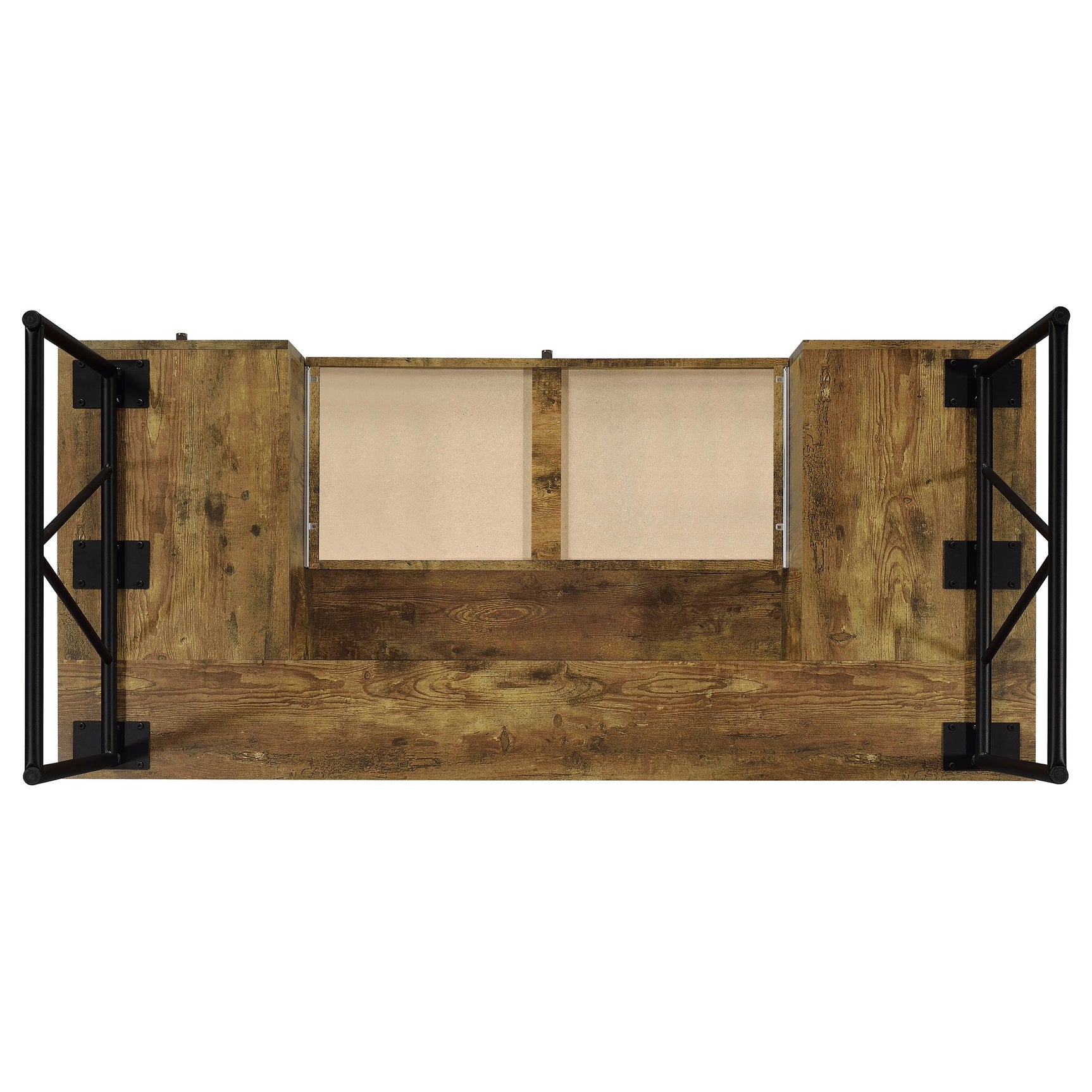 Analiese 63-inch 4-drawer Writing Desk Rustic Nutmeg