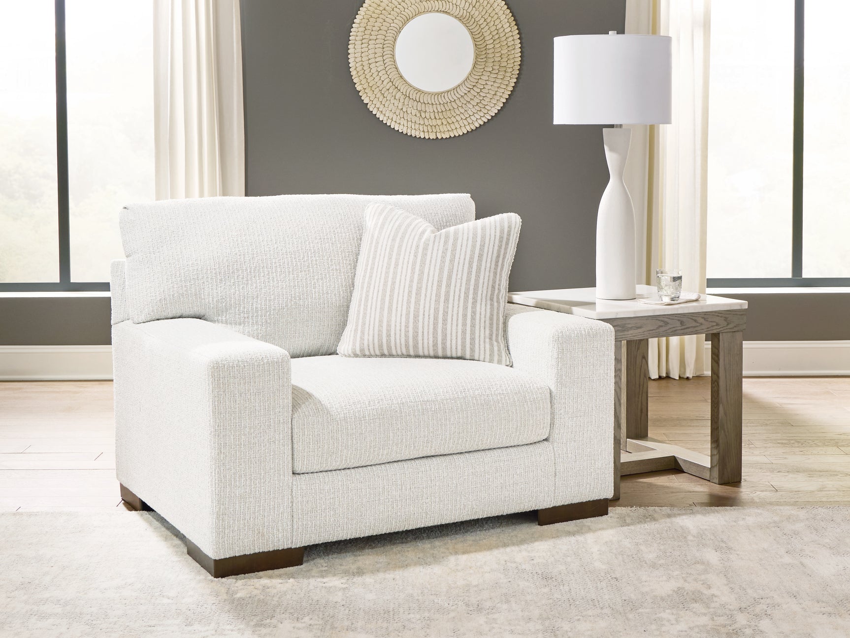 Tampa Furniture Outlet - Ashley Furniture - Hartside Living Room - Chair and a Half / Frosted - 8010423
