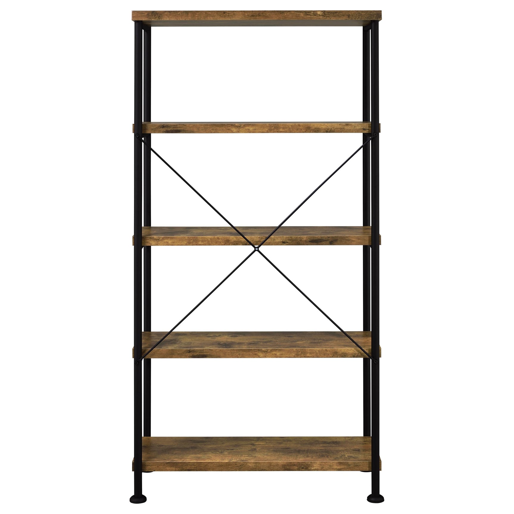 Analiese 63-inch 4-shelf Bookshelf Rustic Nutmeg - Tampa Furniture Outlet