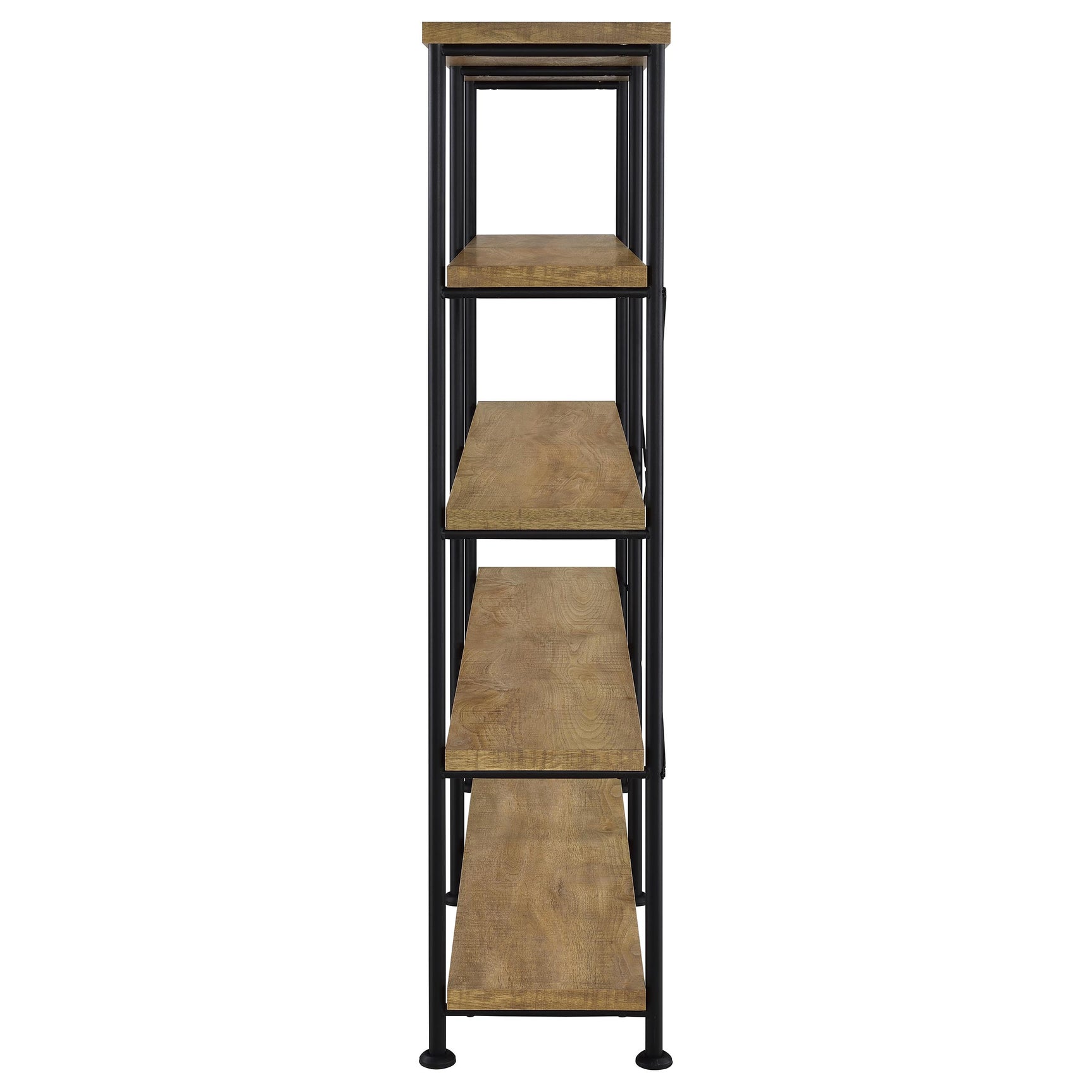 Analiese 63-inch 4-shelf Double Bookshelf Mango